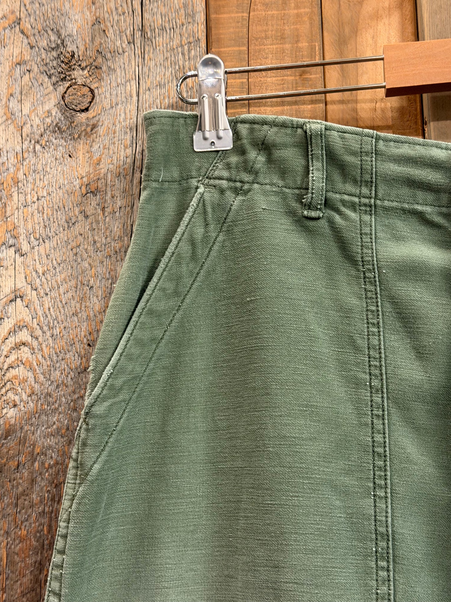 SHANANA MIL US ARMY OG-107 Remake Trousers zip W30 equivalent_SM3