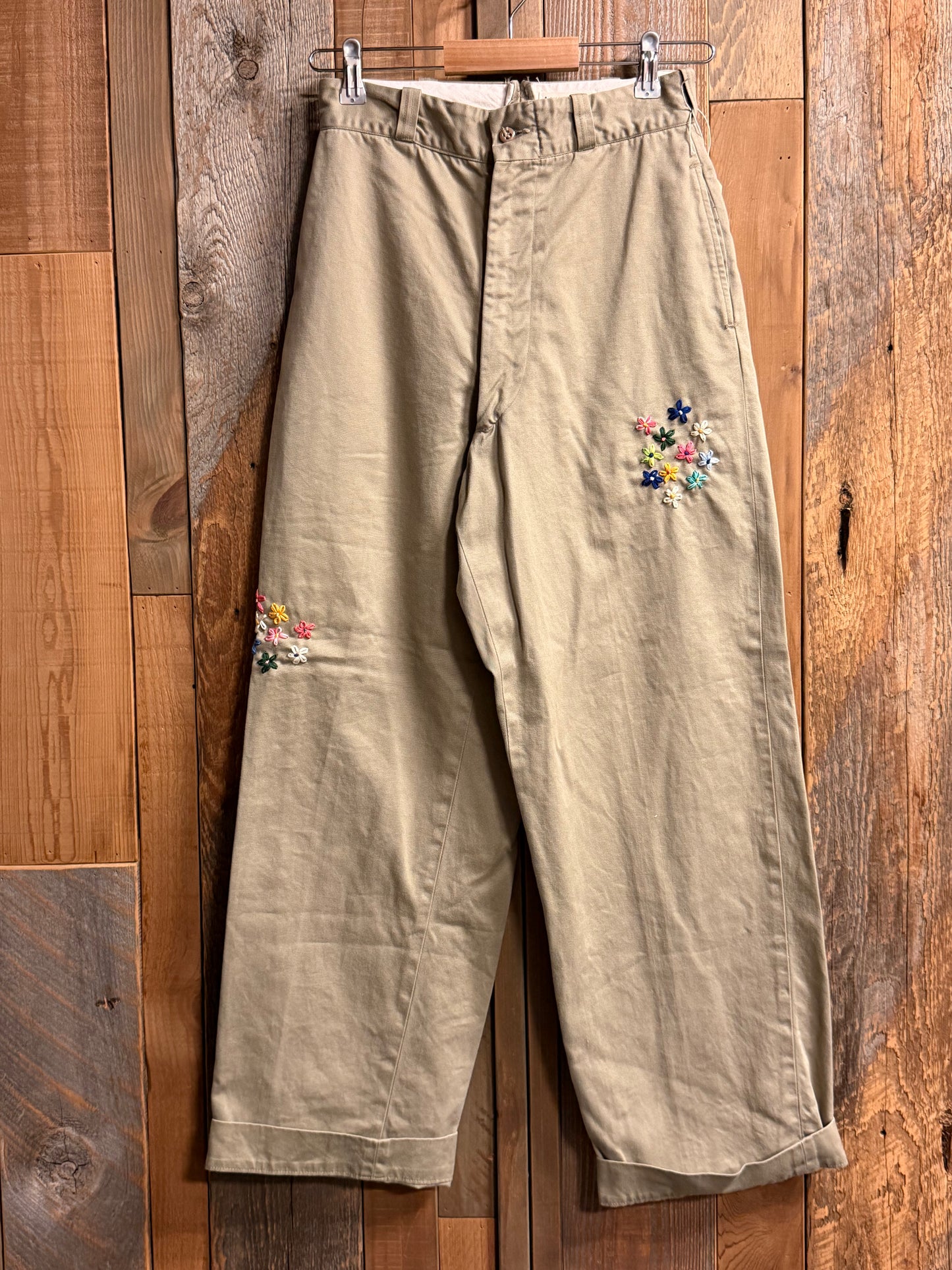 SHANANA MIL US ARMY KHAKI TROUSERS Pantalones chino L (equivalente a 34 pulgadas de cintura) SM_17