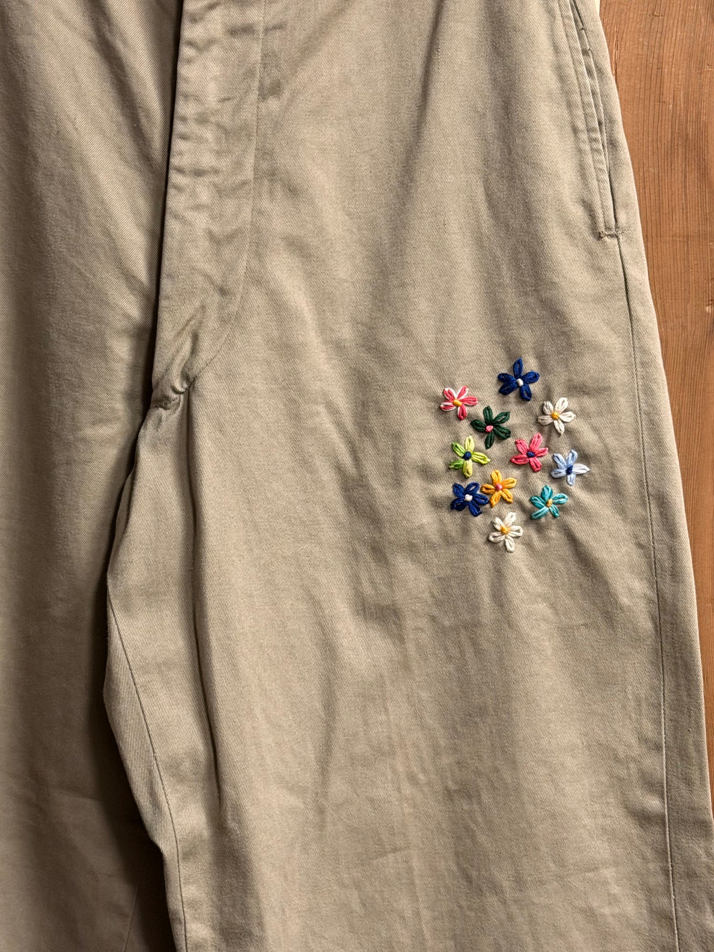 SHANANA MIL US ARMY KHAKI TROUSERS Pantalones chino L (equivalente a 34 pulgadas de cintura) SM_17