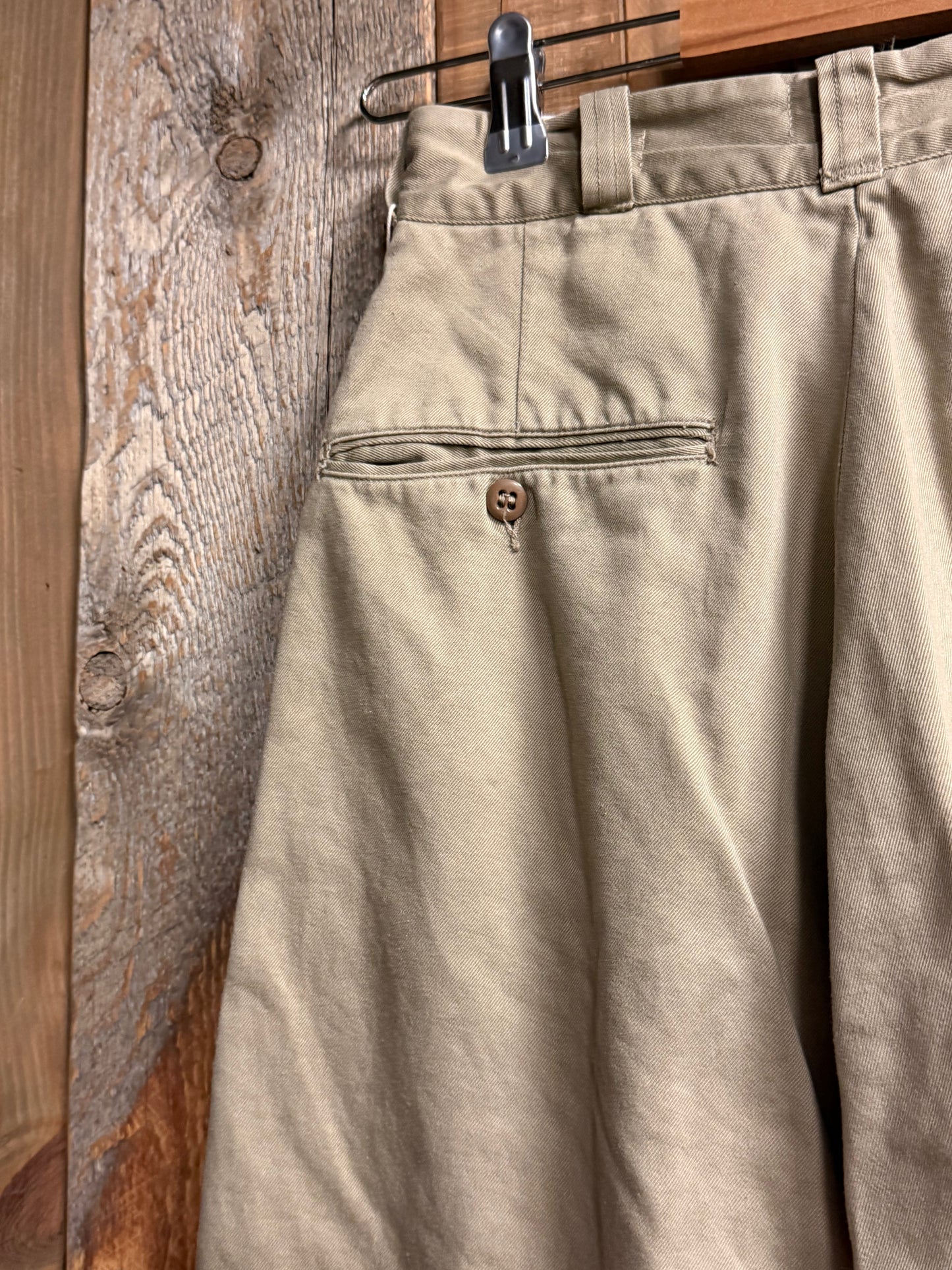 SHANANA MIL US ARMY KHAKI TROUSERS Pantalones chino L (equivalente a 34 pulgadas de cintura) SM_17