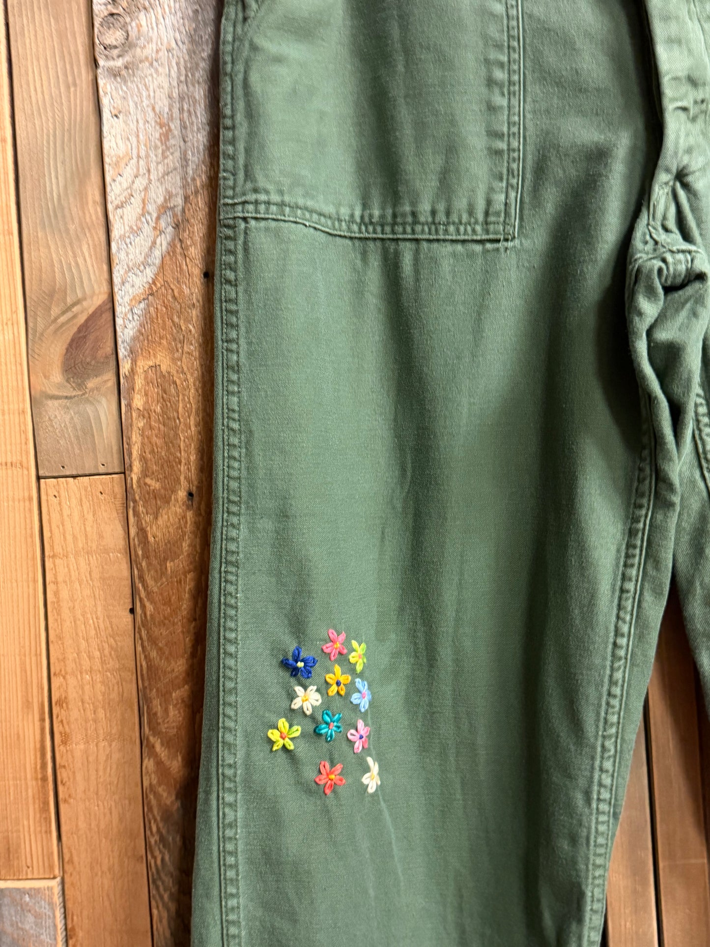 SHANANA MIL US ARMY OG-107 Remake Trousers zip W30 equivalent_SM3