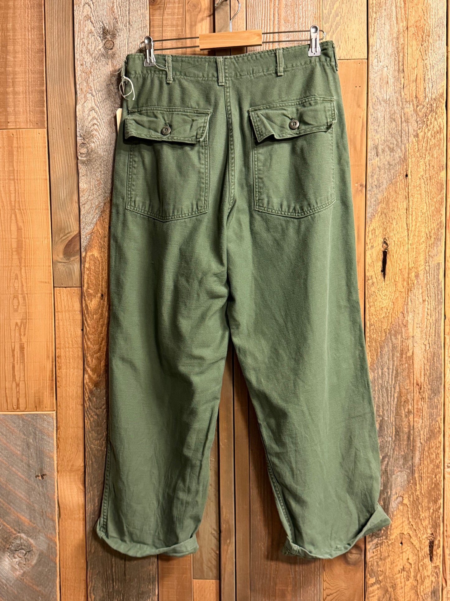 SHANANA MIL US ARMY OG-107 Remake Trousers zip W30 equivalent_SM3