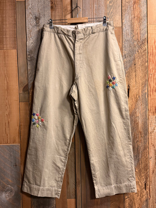 SHANANA MIL<シャナナミル> US ARMY KHAKI TROUSERS チノパン （W32インチ相当）SM_82