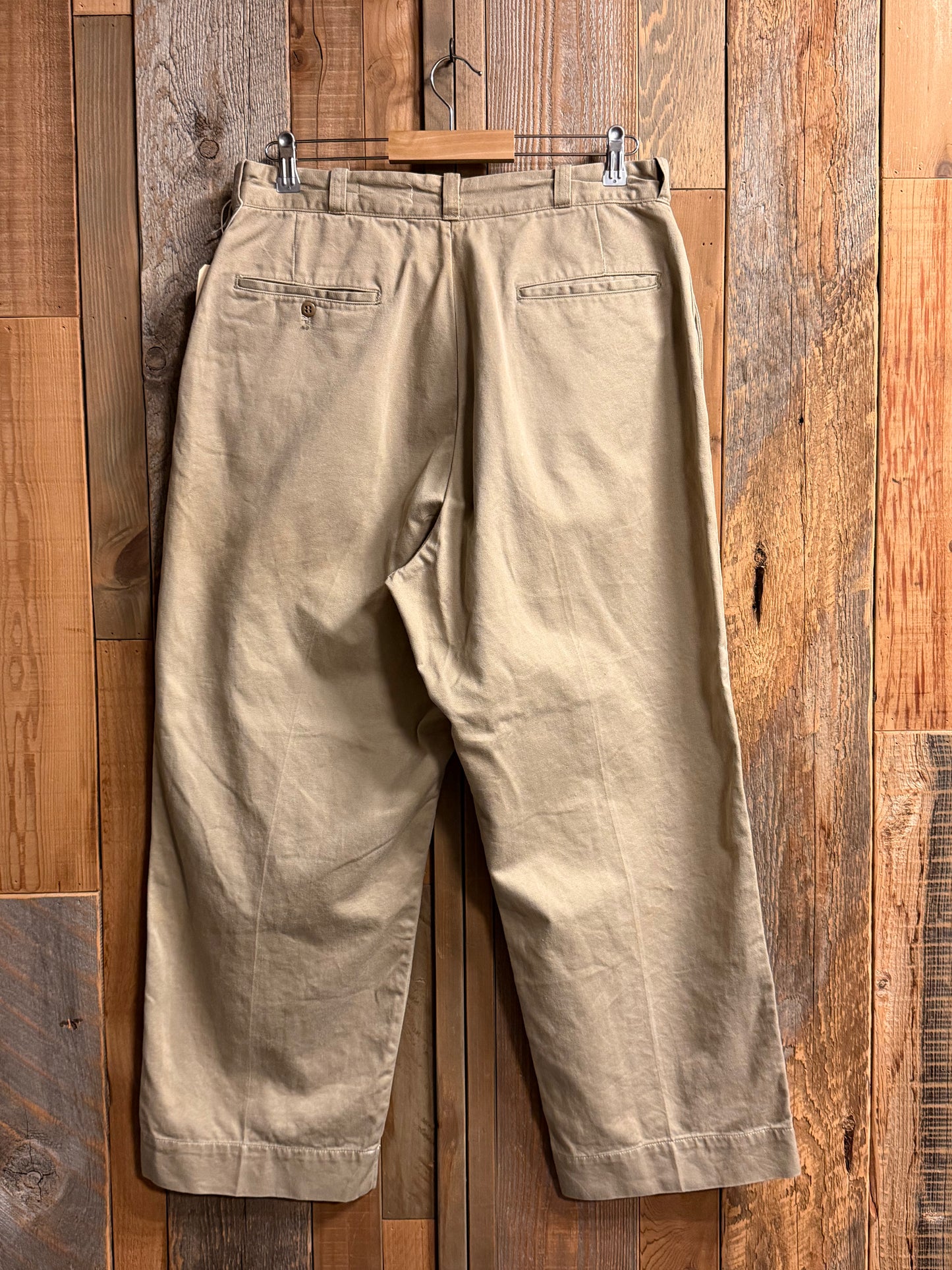 SHANANA MIL US ARMY KHAKI TROUSERS Pantalones chino L (equivalente a 34 pulgadas de cintura) SM_17