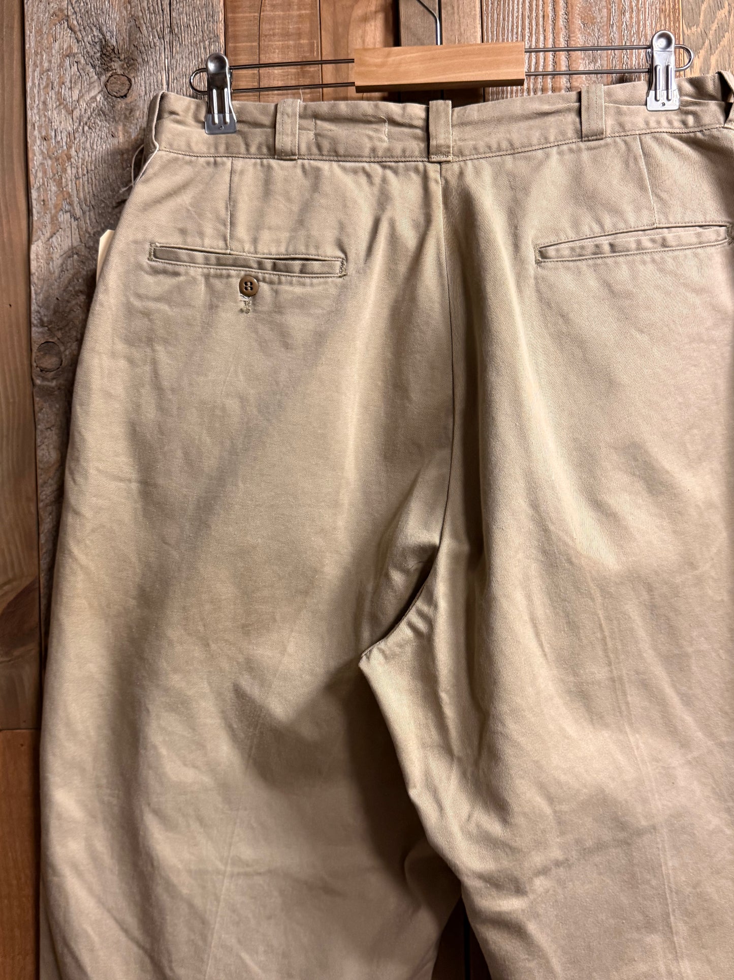 SHANANA MIL US ARMY KHAKI TROUSERS Pantalones chino L (equivalente a 34 pulgadas de cintura) SM_17