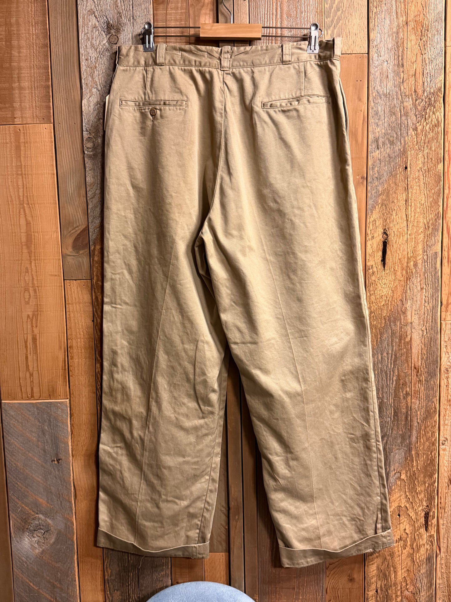SHANANA MIL US ARMY KHAKI TROUSERS Pantalones chino L (equivalente a 34 pulgadas de cintura) SM_17