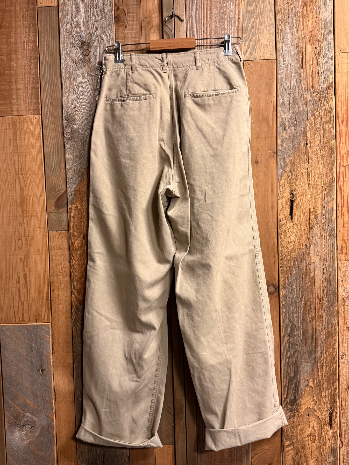 SHANANA MIL US ARMY KHAKI TROUSERS Pantalones chino L (equivalente a 34 pulgadas de cintura) SM_17