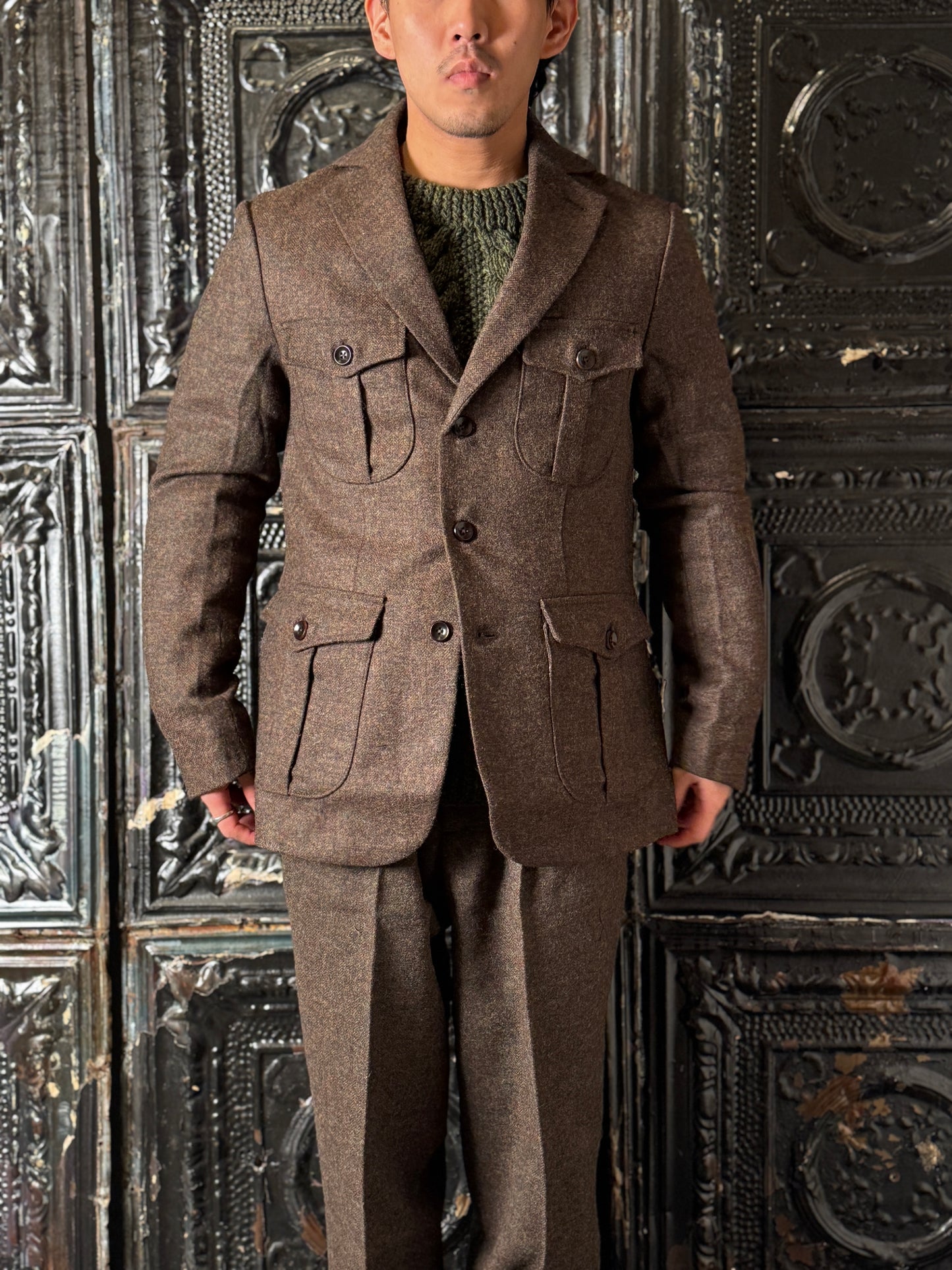 Fleurs de Bagne / Le Blazer “LE MILORD” REDSTART ツイードジャケット