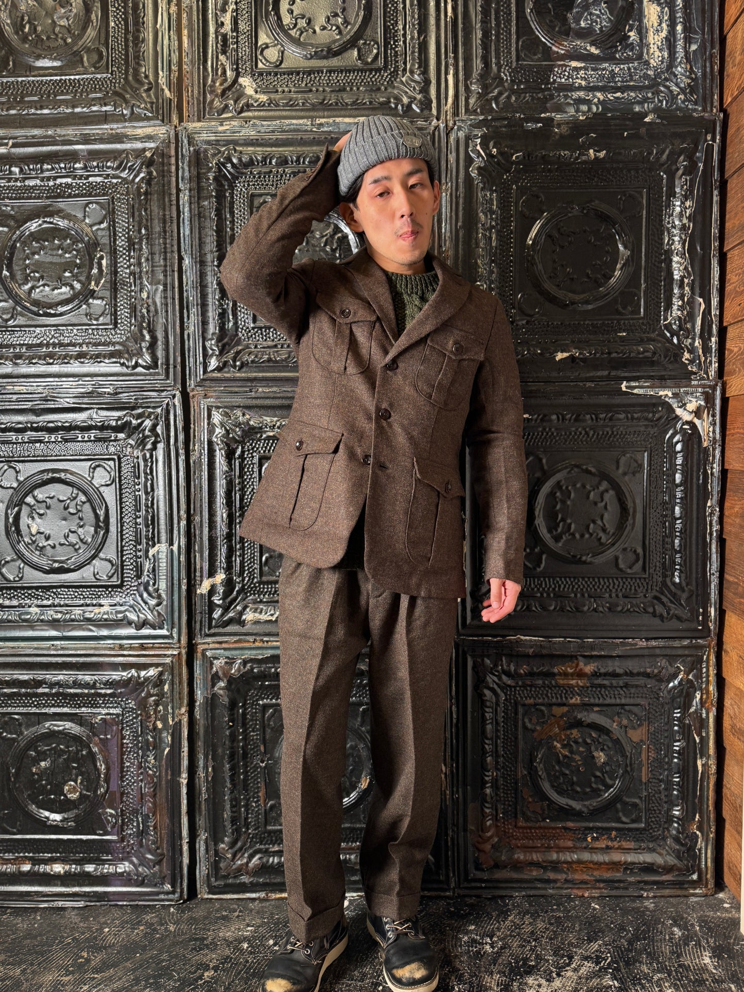 Fleurs de Bagne / Le Blazer “LE MILORD” REDSTART ツイードジャケット