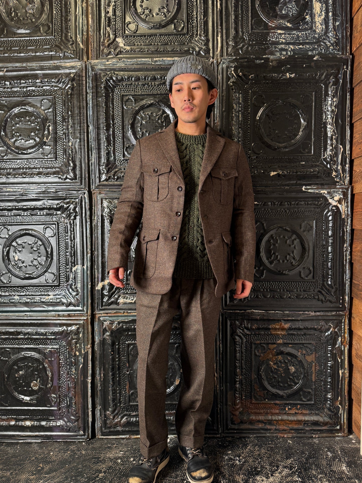Fleurs de Bagne / Le Blazer “LE MILORD” REDSTART ツイードジャケット