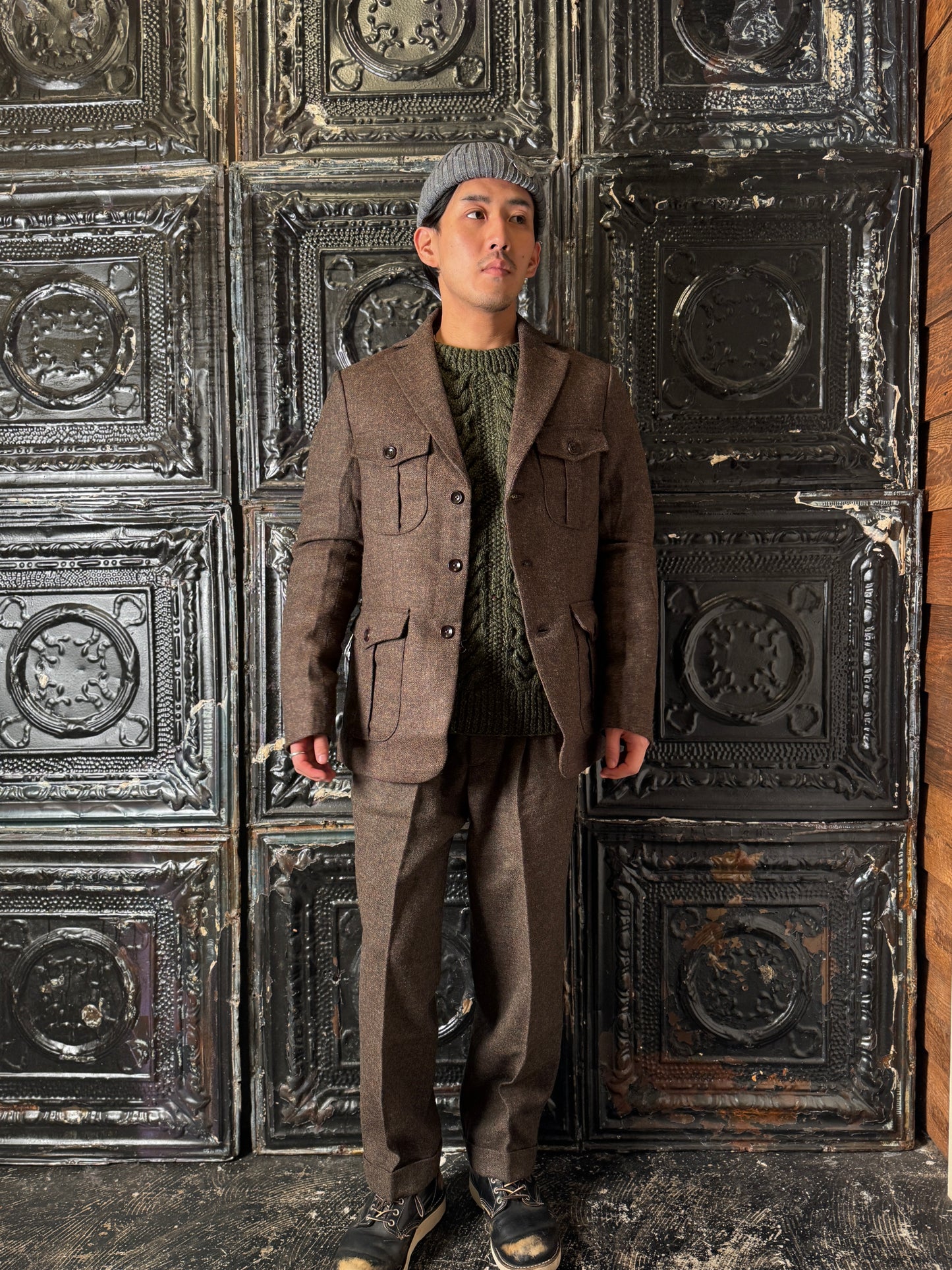 Fleurs de Bagne / Le Blazer “LE MILORD” REDSTART ツイードジャケット