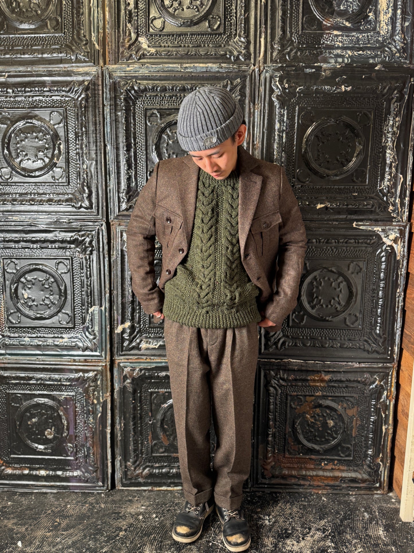 Fleurs de Bagne / Le Blazer “LE MILORD” REDSTART ツイードジャケット