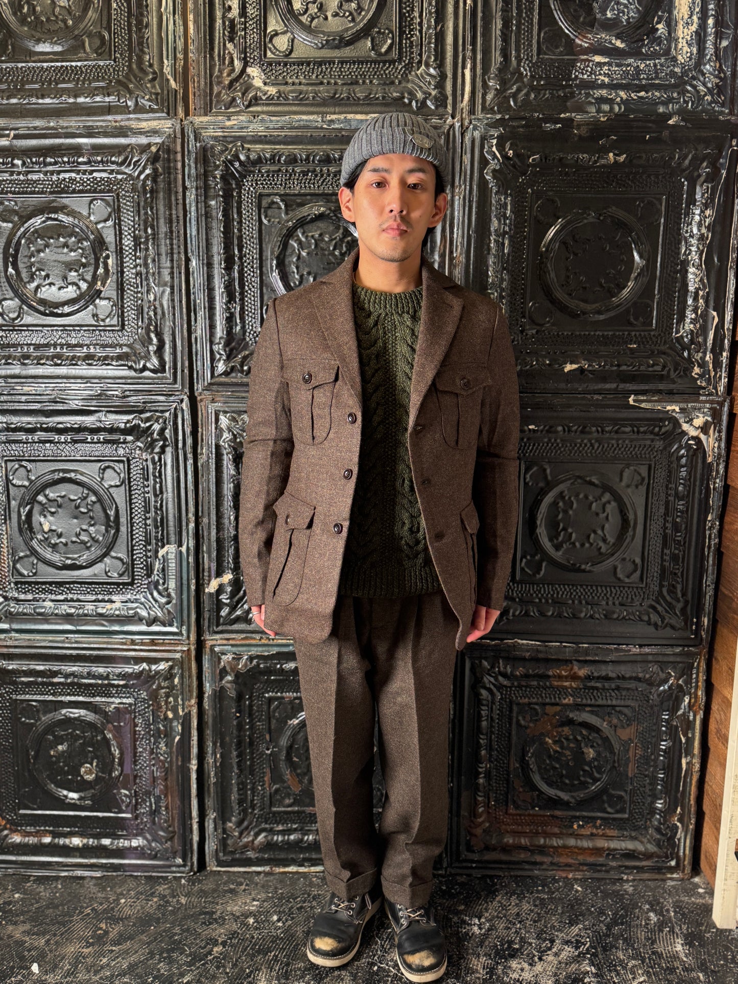 Fleurs de Bagne / Le Blazer “LE MILORD” REDSTART ツイードジャケット