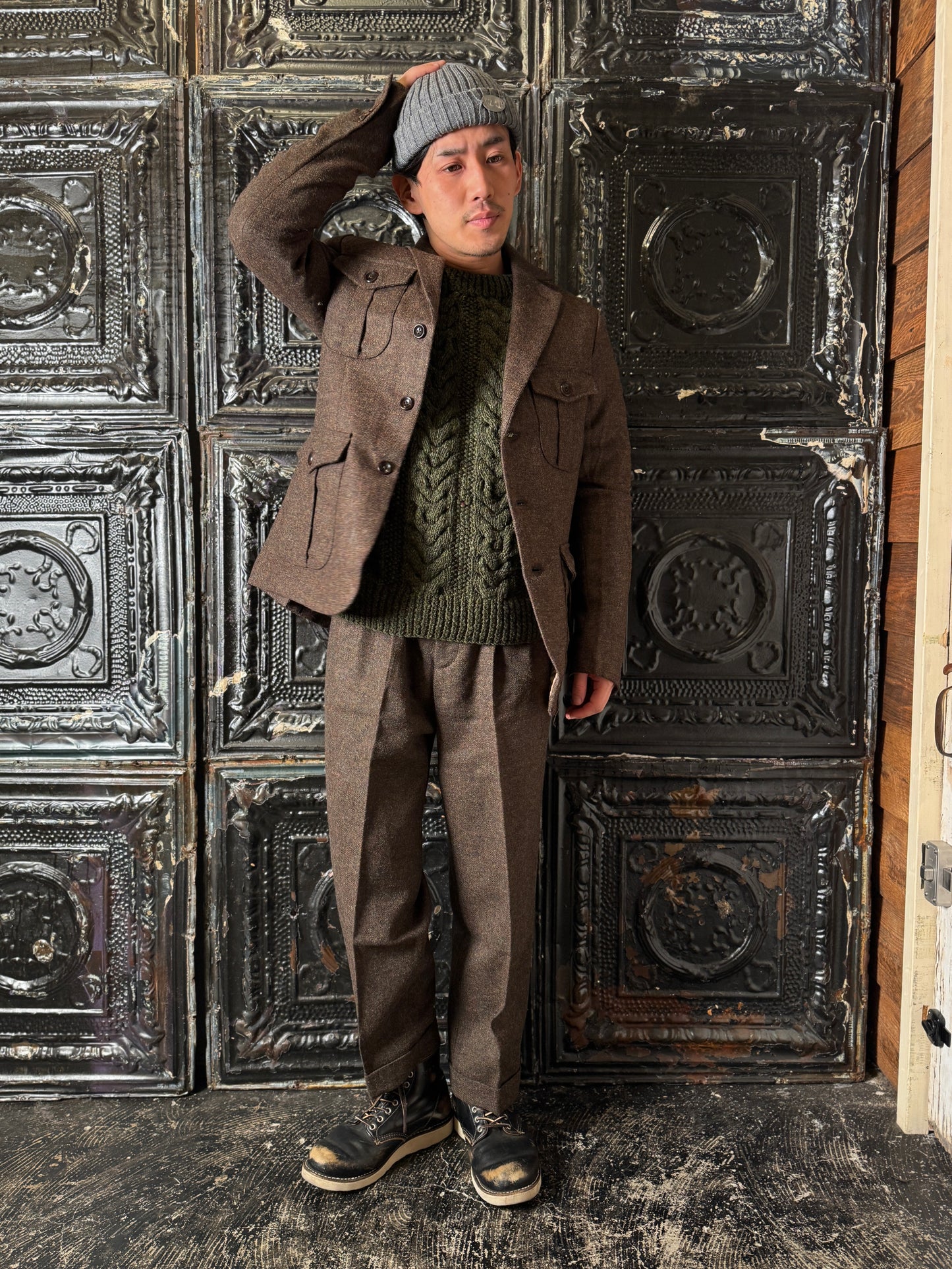 Fleurs de Bagne / Le Pantalon “LE MILORD” ウールツイードトラウザーズ