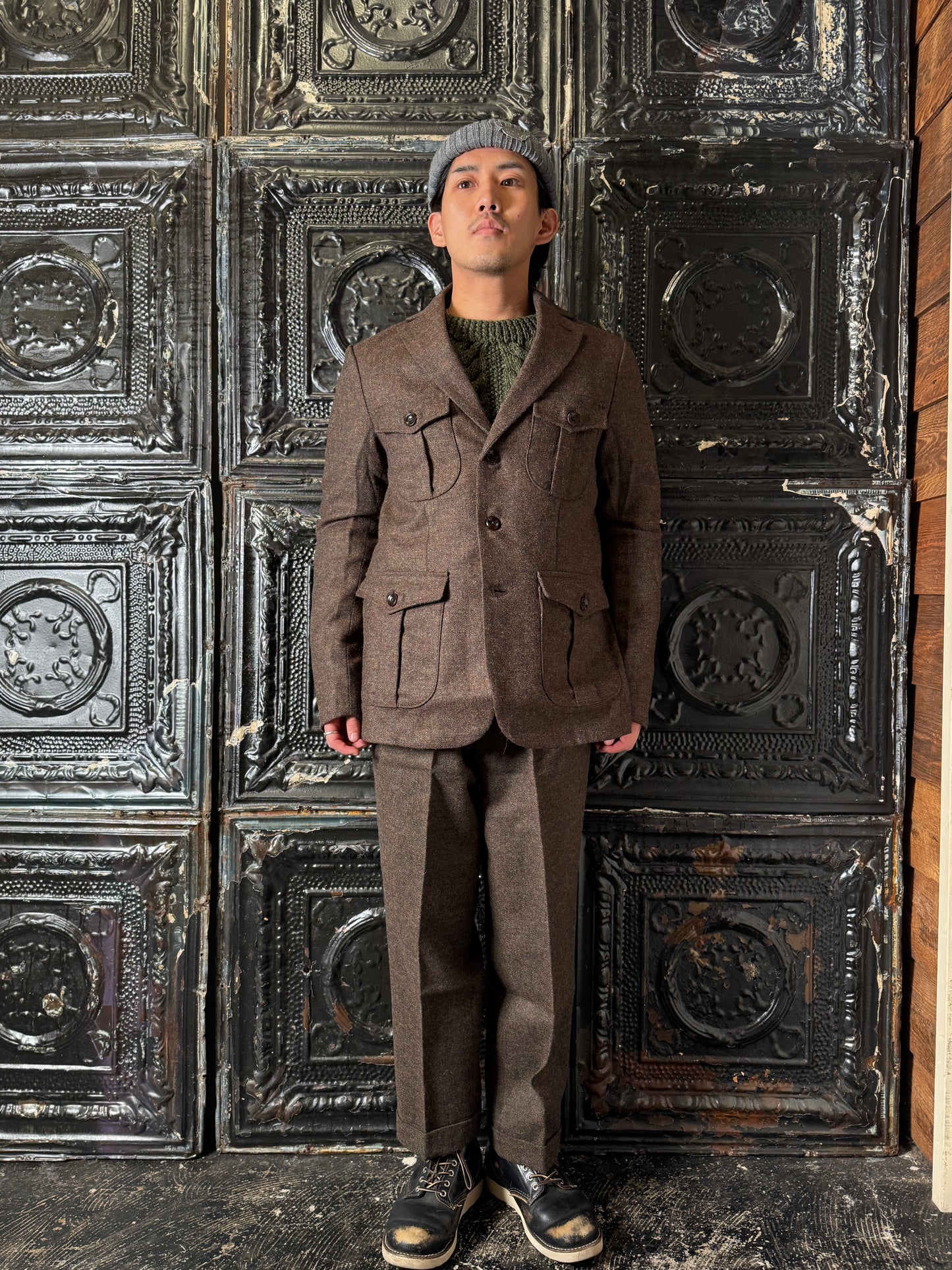 Fleurs de Bagne / Le Blazer “LE MILORD” REDSTART ツイードジャケット