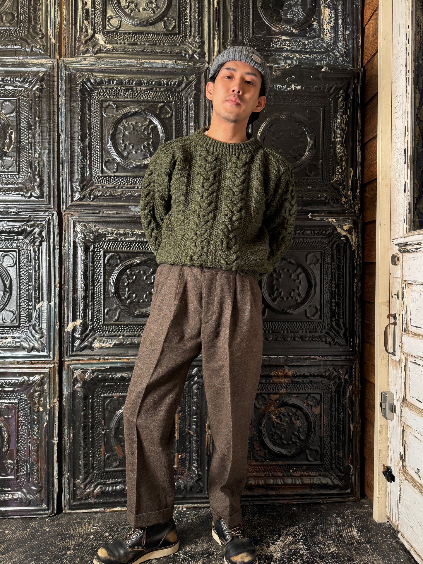 Fleurs de Bagne / Le Pantalon “LE MILORD” ウールツイードトラウザーズ