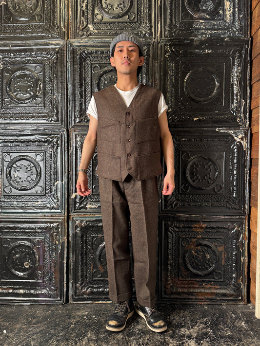Fleurs de Bagne / Le Gilet  “LE MILORD” ウールツイードジレ