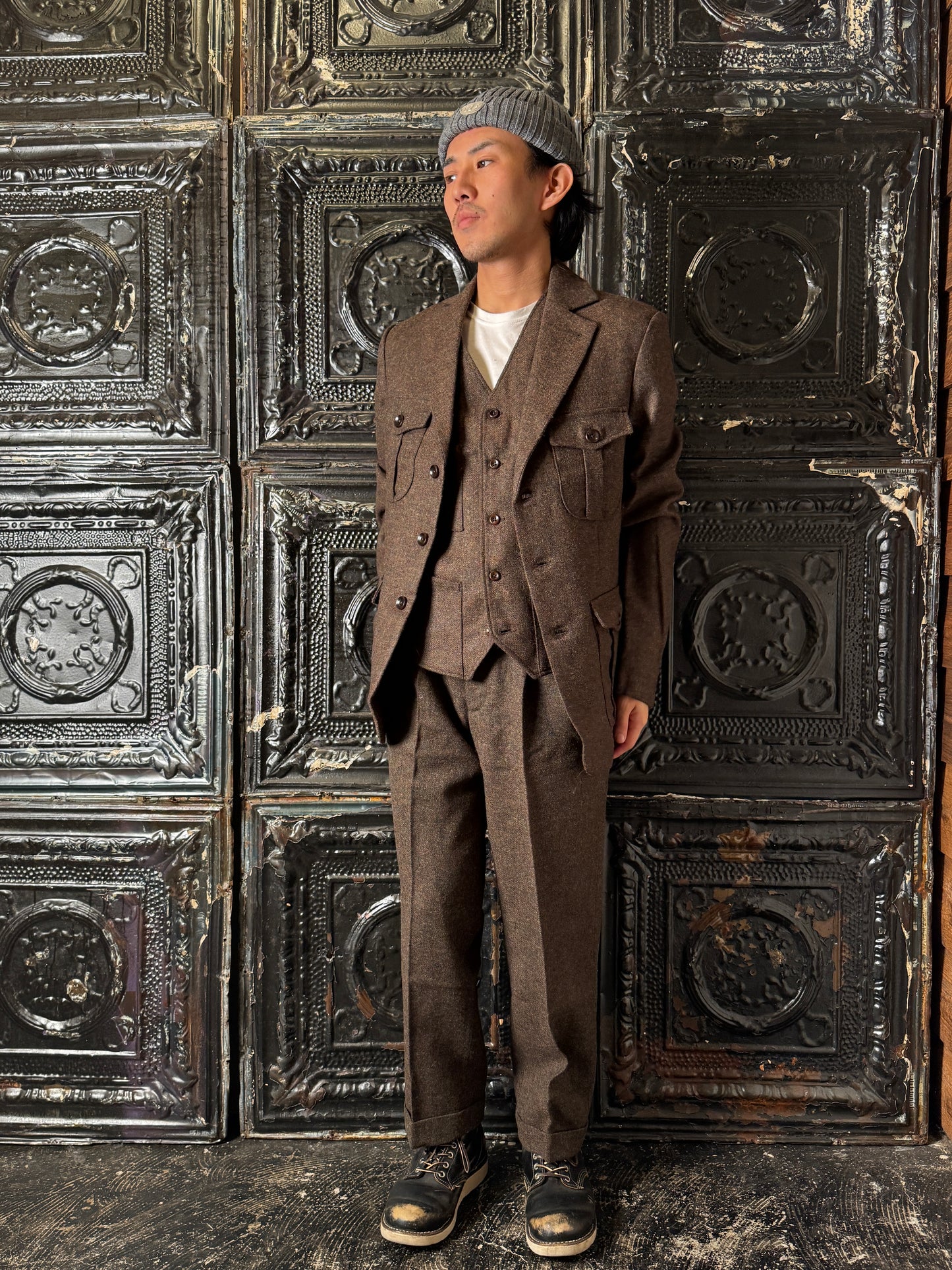 Fleurs de Bagne / Le Pantalon “LE MILORD” ウールツイードトラウザーズ