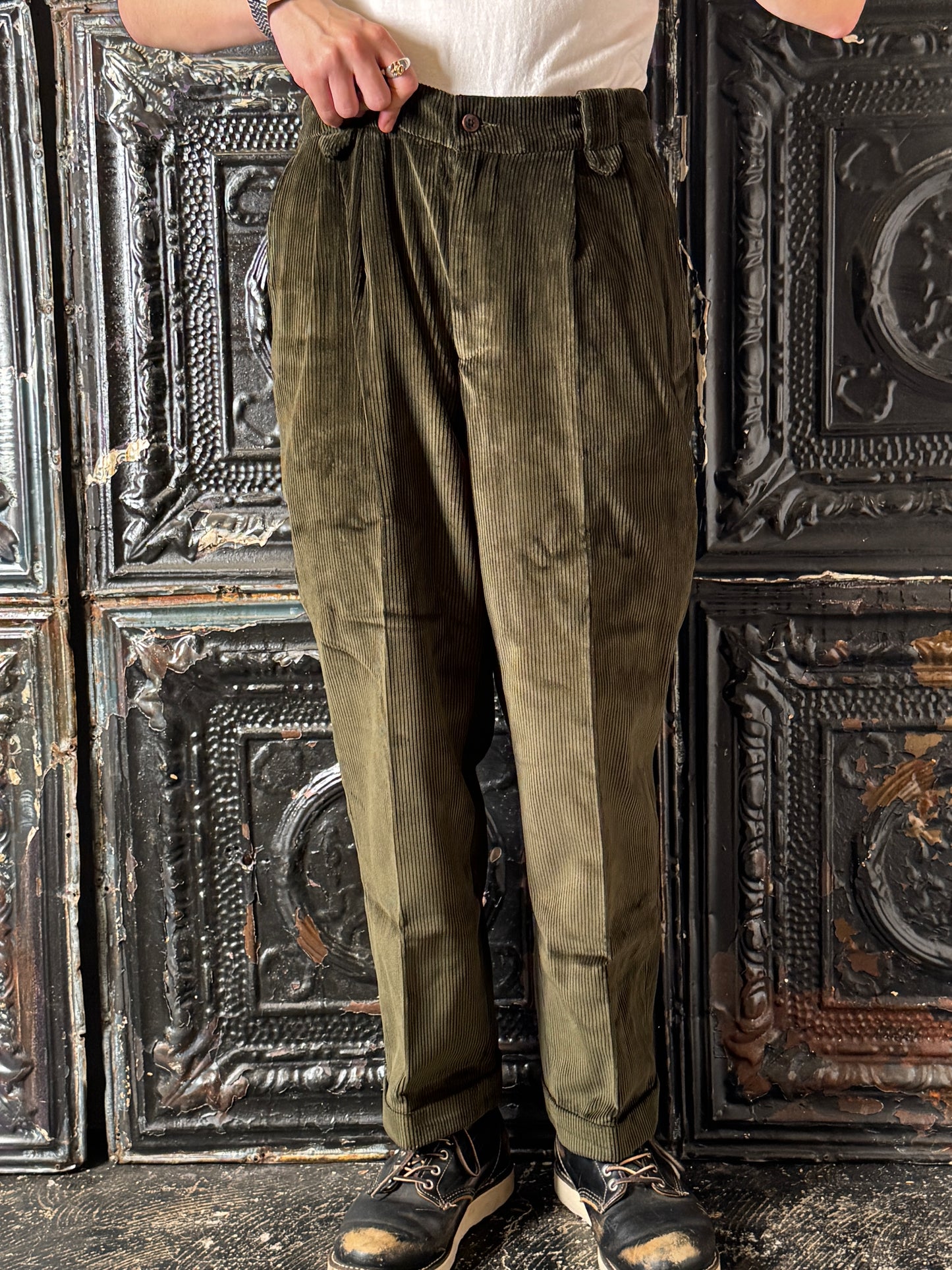 Fleurs de Bagne / Le Pantalon “LE MILORD” コーデュロイトラウザーズ (ブリスベン・モス コーデュロイ)