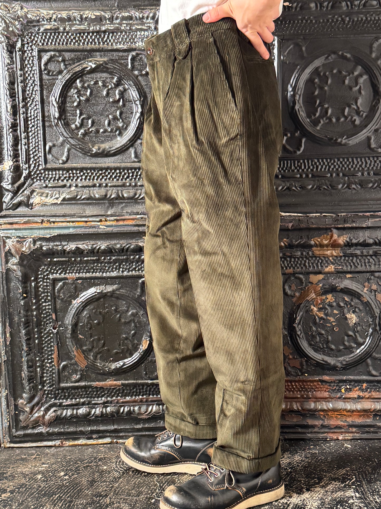 Fleurs de Bagne / Le Pantalon “LE MILORD” コーデュロイトラウザーズ (ブリスベン・モス コーデュロイ)