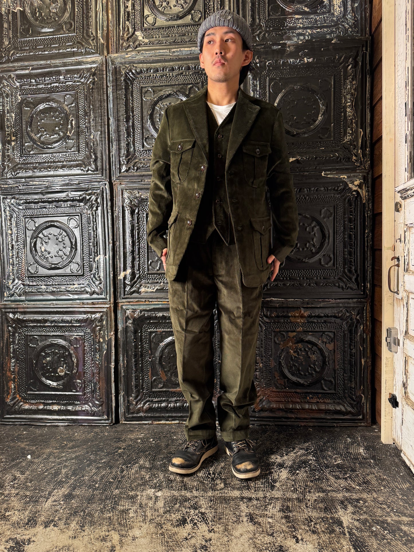 Fleurs de Bagne / Le Pantalon “LE MILORD” コーデュロイトラウザーズ (ブリスベン・モス コーデュロイ)