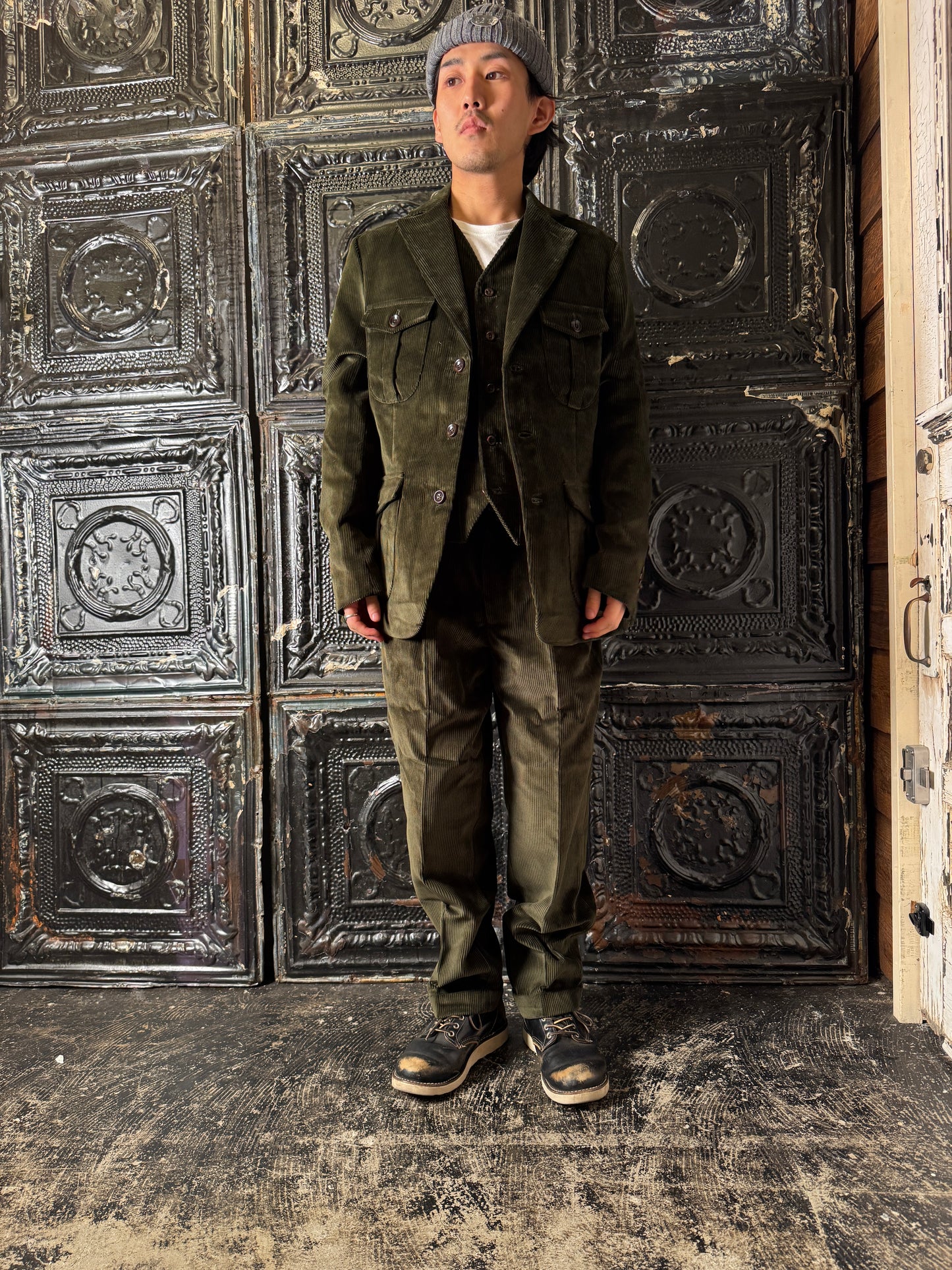 Fleurs de Bagne / Le Pantalon “LE MILORD” コーデュロイトラウザーズ (ブリスベン・モス コーデュロイ)