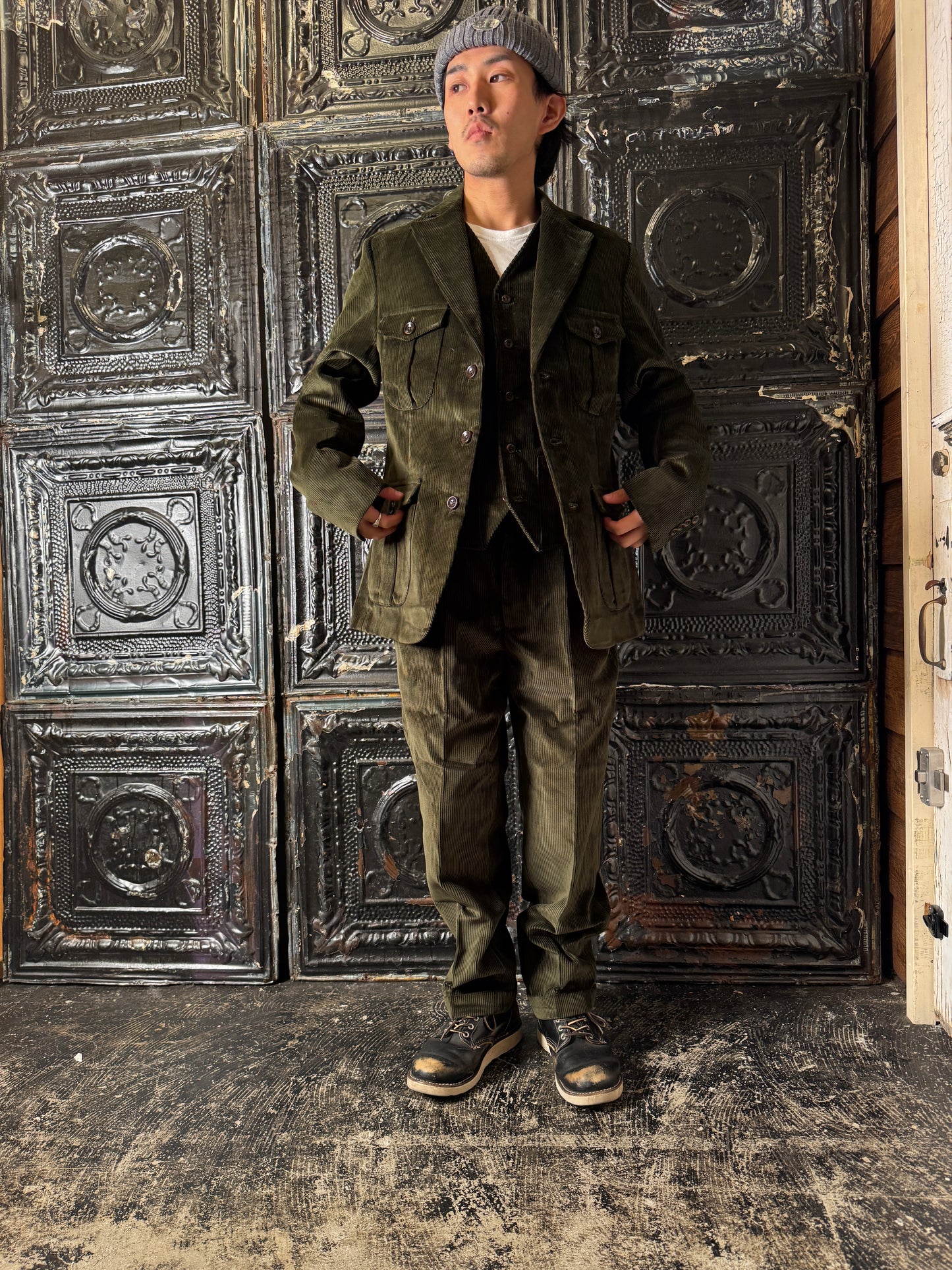 Fleurs de Bagne / Le Pantalon “LE MILORD” コーデュロイトラウザーズ (ブリスベン・モス コーデュロイ)