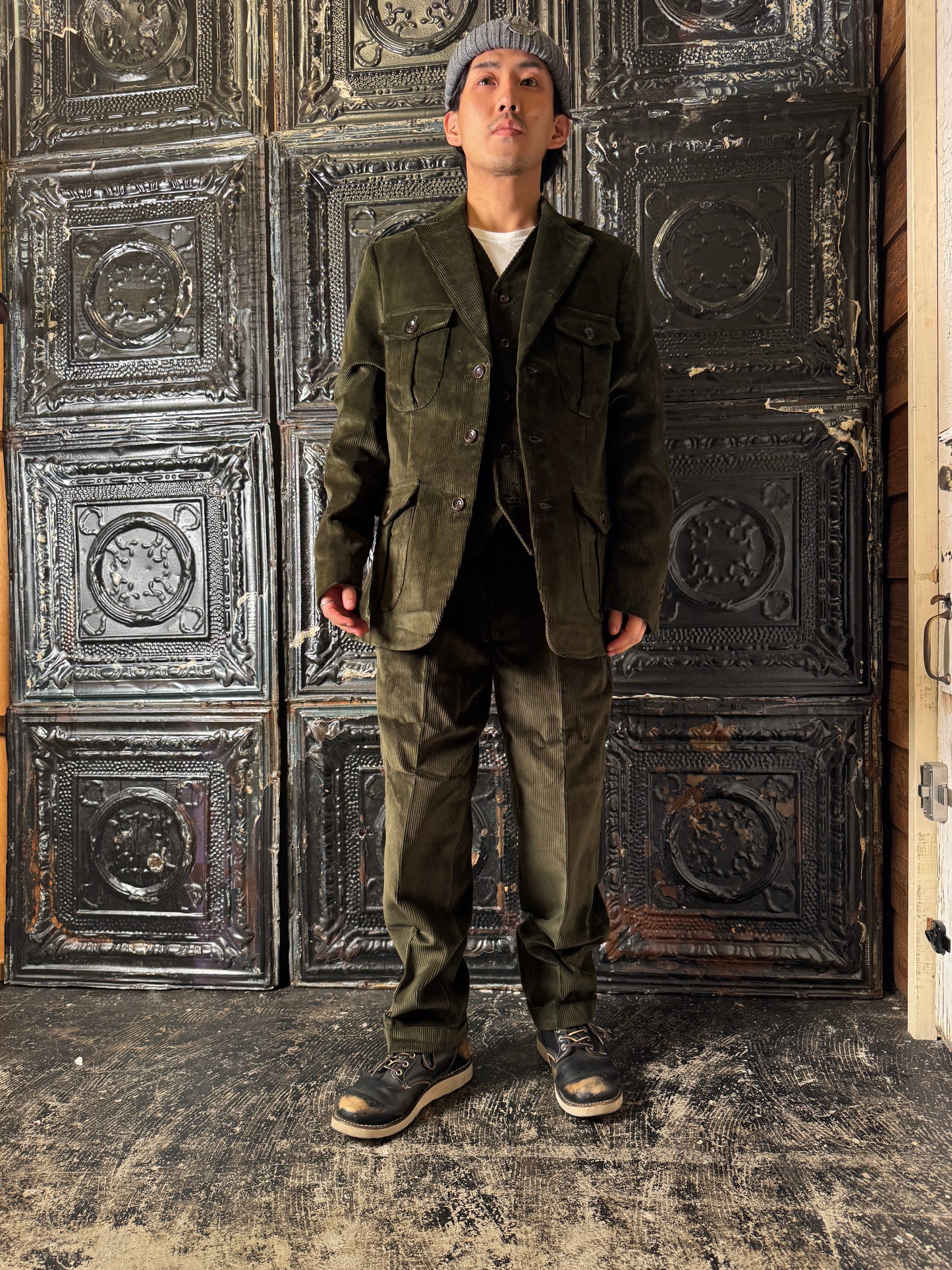 Fleurs de Bagne / Le Pantalon “LE MILORD” コーデュロイトラウザーズ (ブリスベン・モス コーデュロイ)