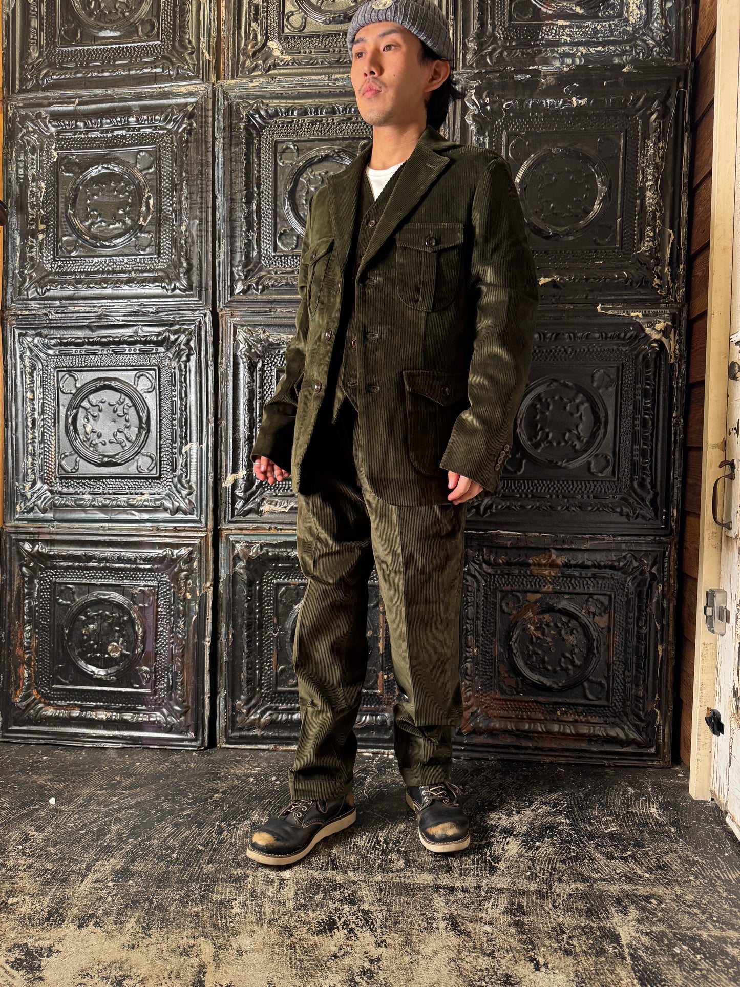 Fleurs de Bagne / Le Pantalon “LE MILORD” コーデュロイトラウザーズ (ブリスベン・モス コーデュロイ)