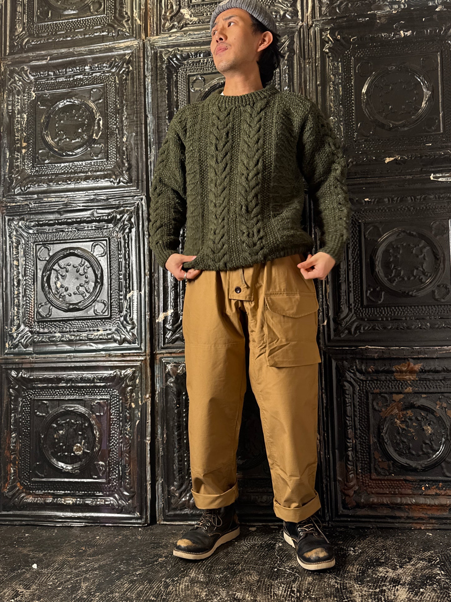 Fleurs de Bagne / SUBMARINER パンツ  — VENTILEベンタイル（British Millerain）使用（サンドベージュ）