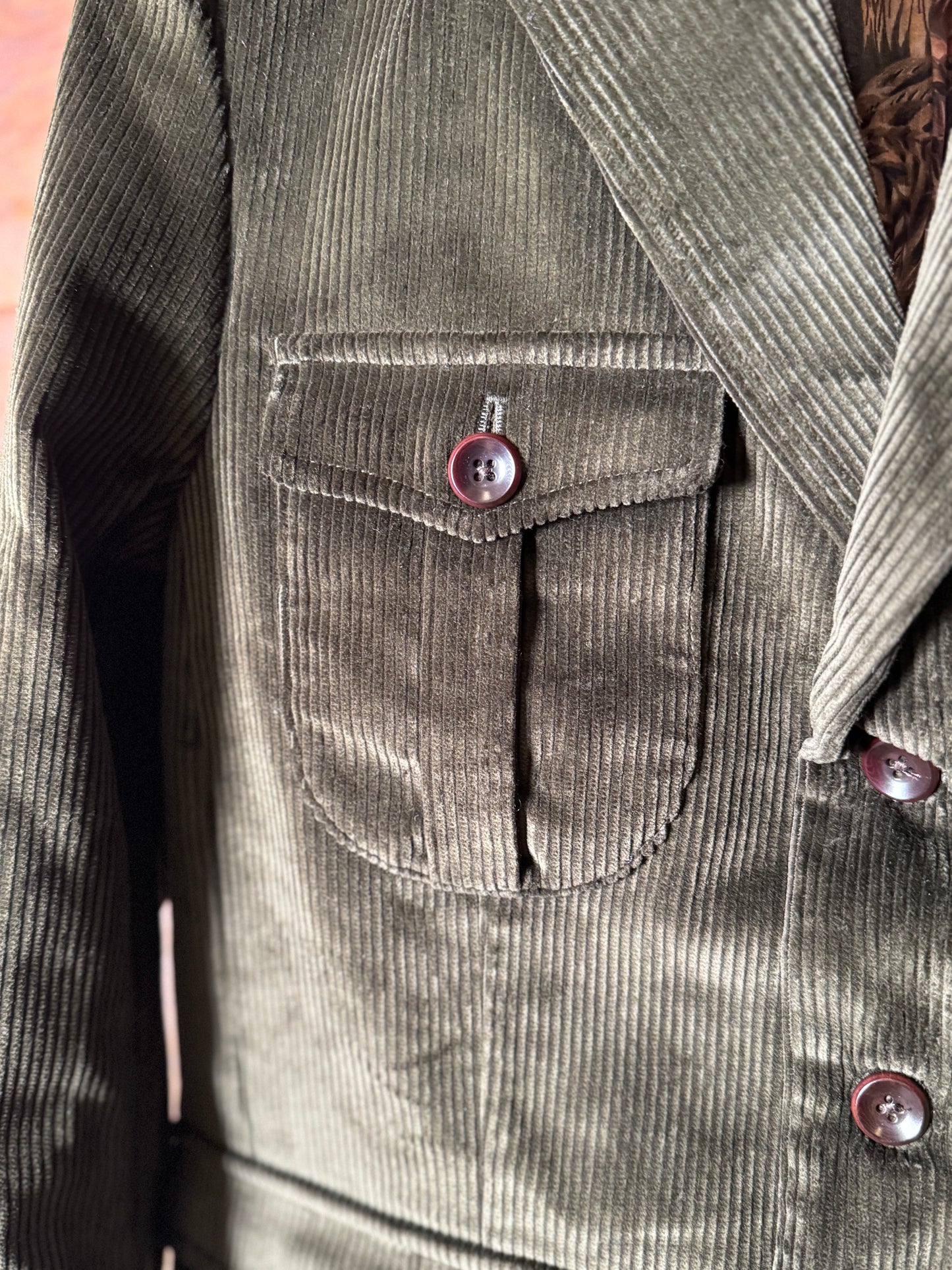 Fleurs de Bagne / Le Blazer “LE MILORD” コーデュロイジャケット— Velours Kaki（ブリスベン・モス　コーデュロイ／カーキ）