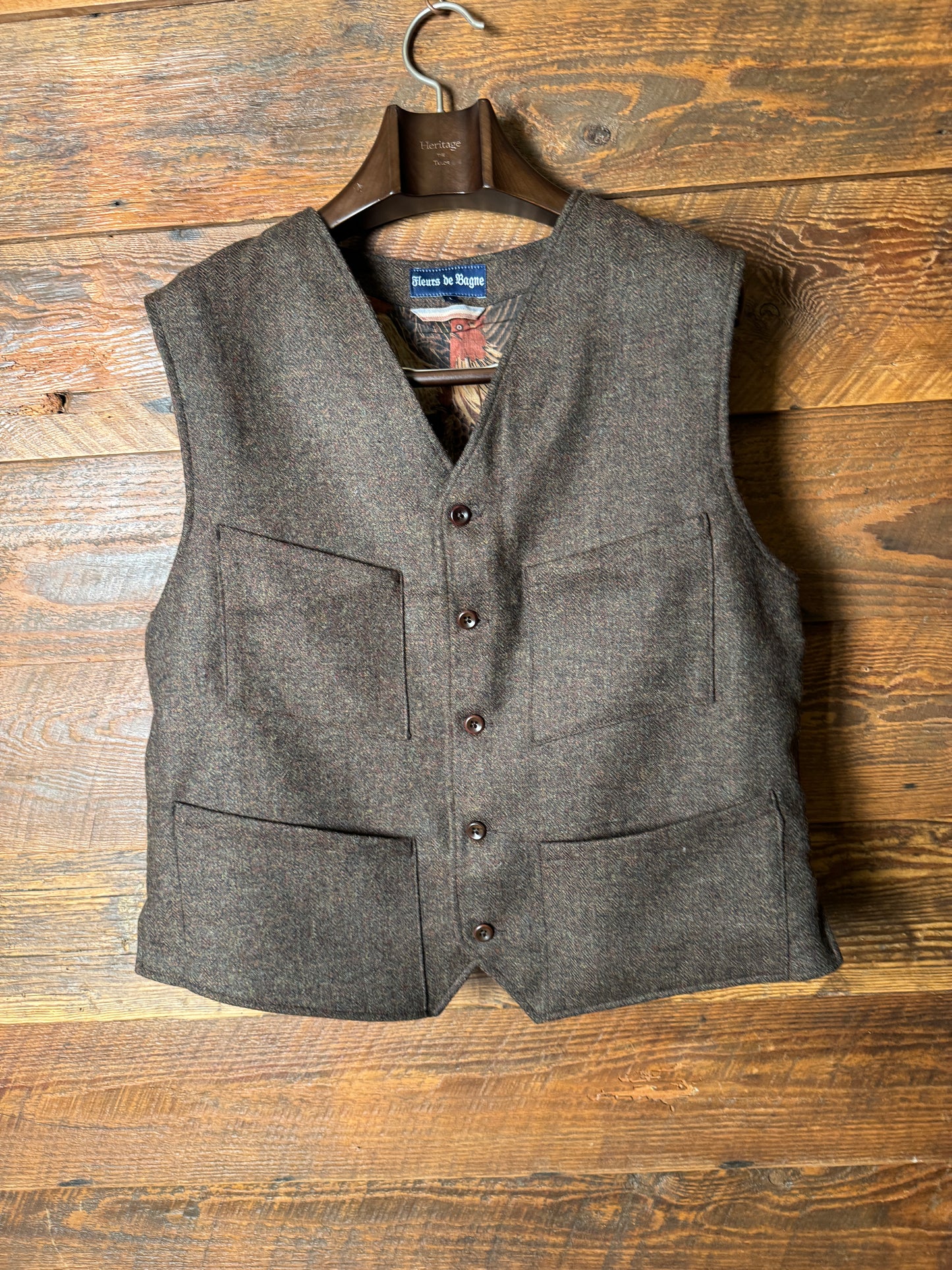 Fleurs de Bagne / Le Gilet  “LE MILORD” ウールツイードジレ