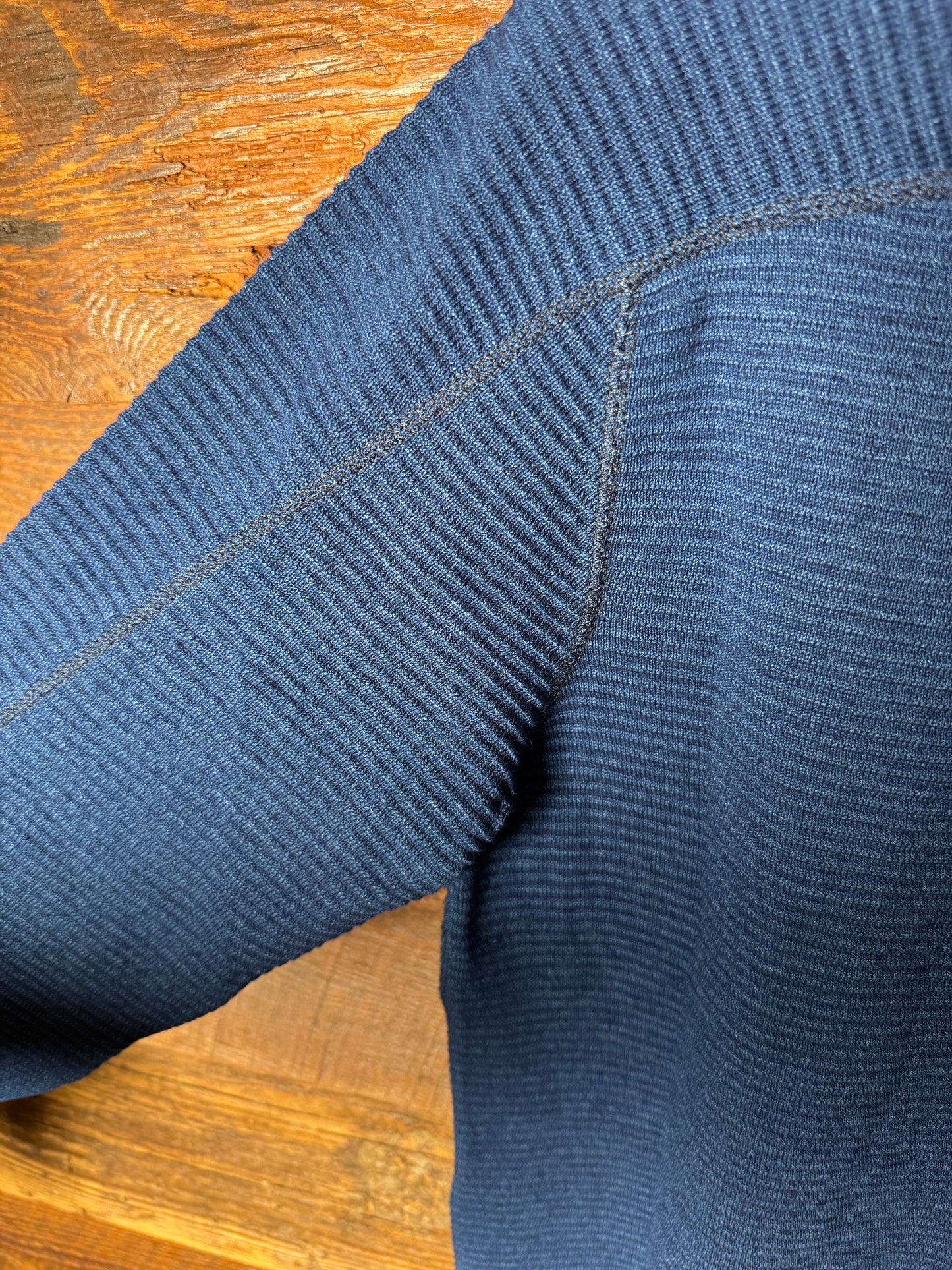 Fleurs de Bagne boarder HENLEY TEE SHIRT<インディゴヘンリーネック長袖Teeシャツ>