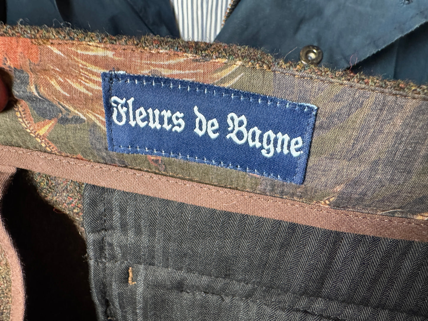 Fleurs de Bagne / Le Pantalon “LE MILORD” ウールツイードトラウザーズ