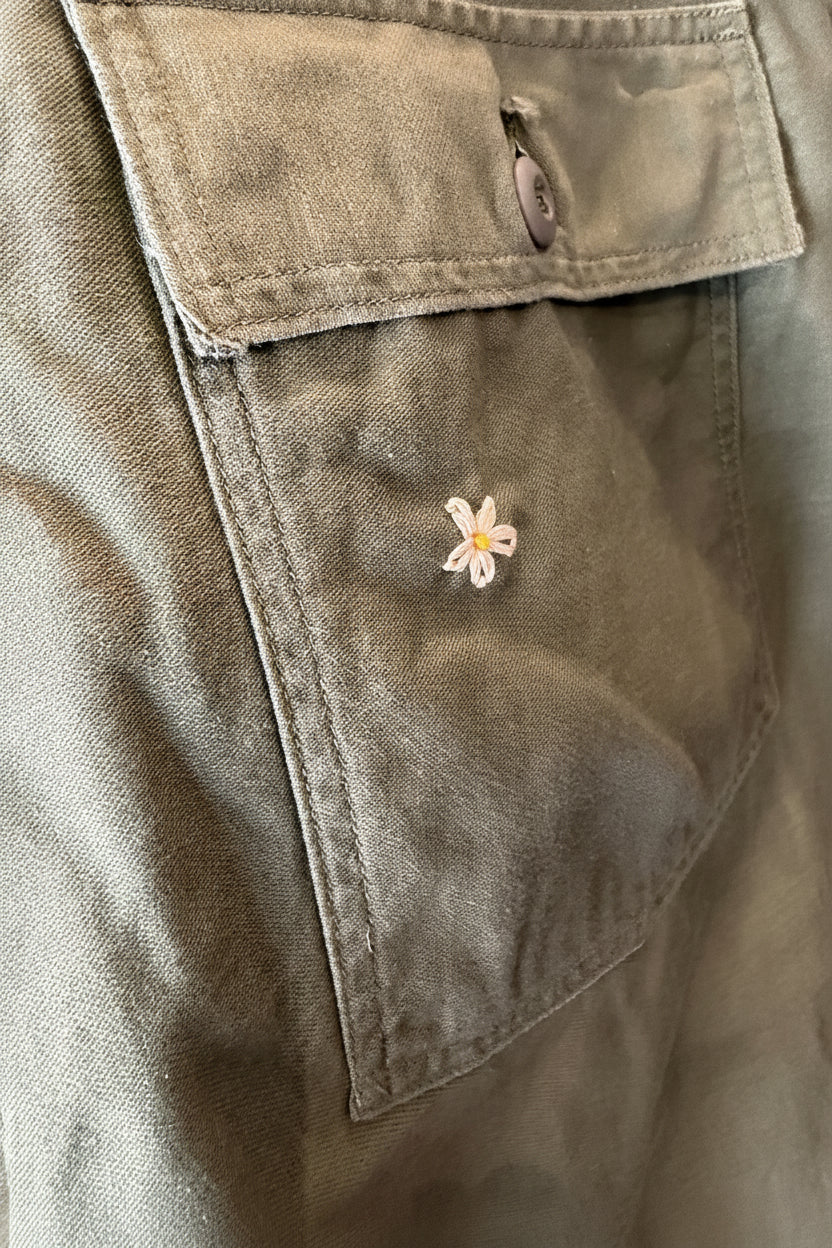 SHANANA MIL<シャナナミル>　US ARMY OG-107 Re-make Trousers  ボタンフライ実寸W38 相当_SM47