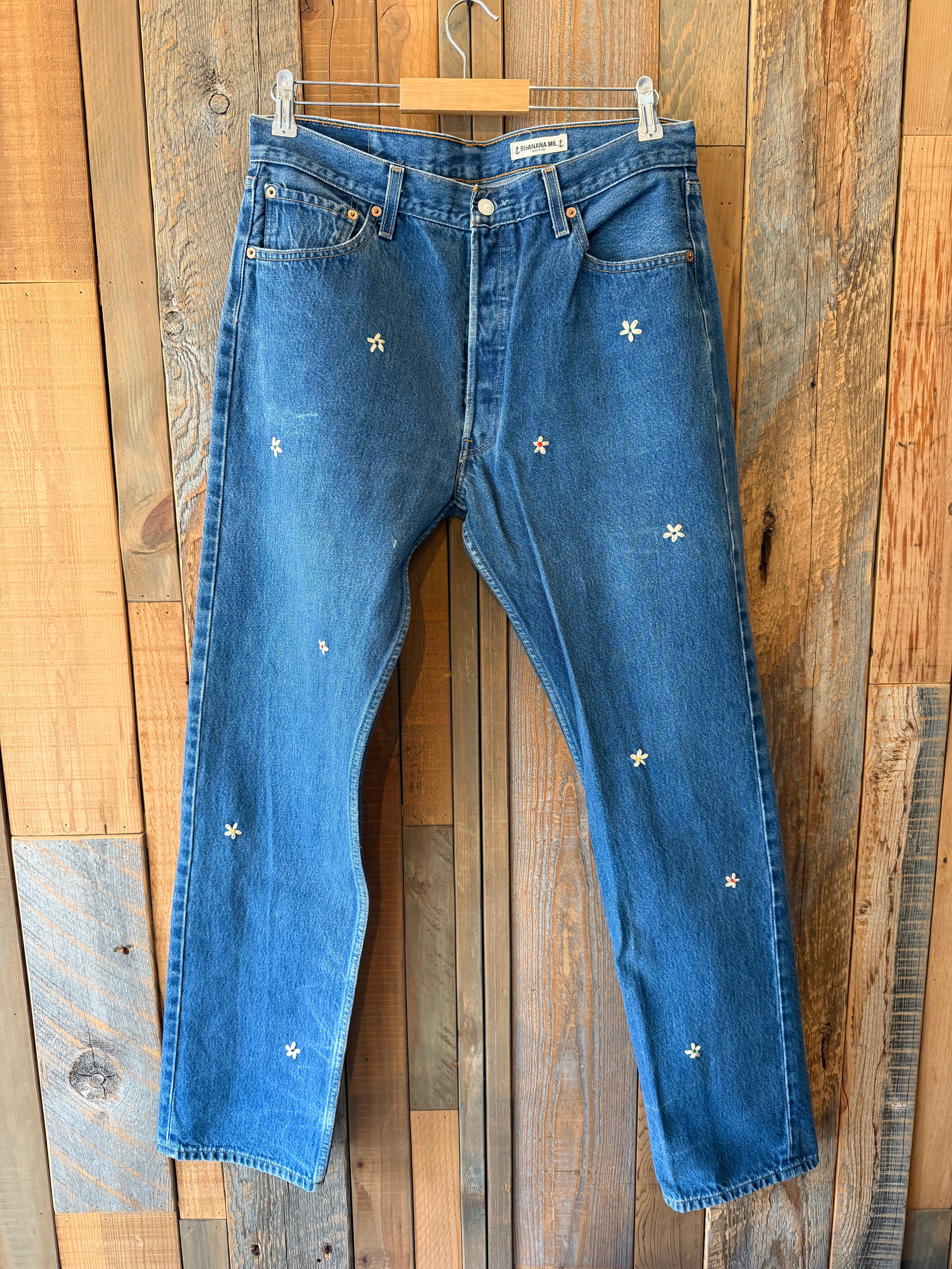 SHANANA MIL<シャナナミル> Levi's 501 HAND CUSTOM JEANS W35