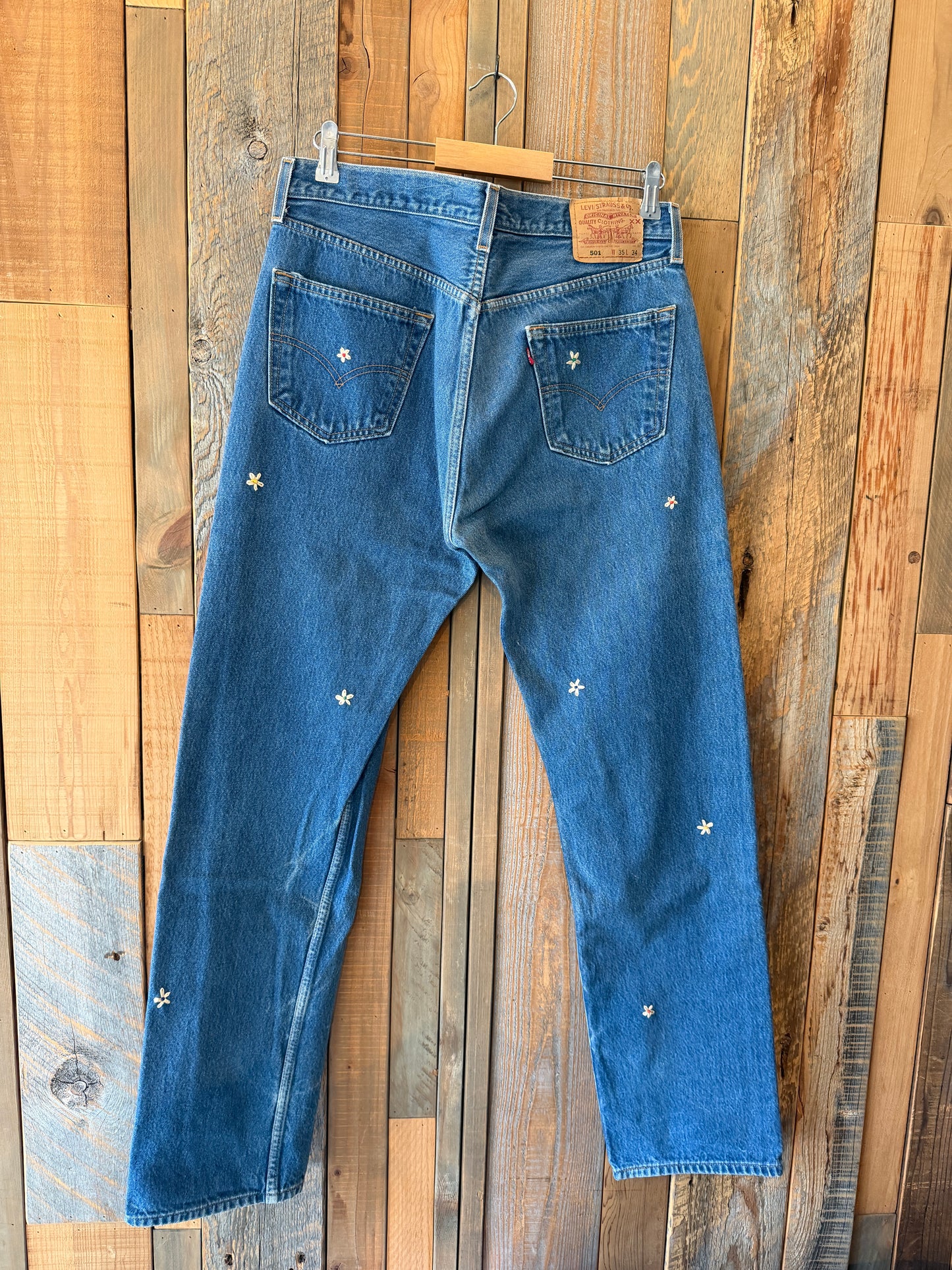 SHANANA MIL<シャナナミル>　Levi's 501 HAND CUSTOM JEANS W35（実寸33インチ相当）_SM26