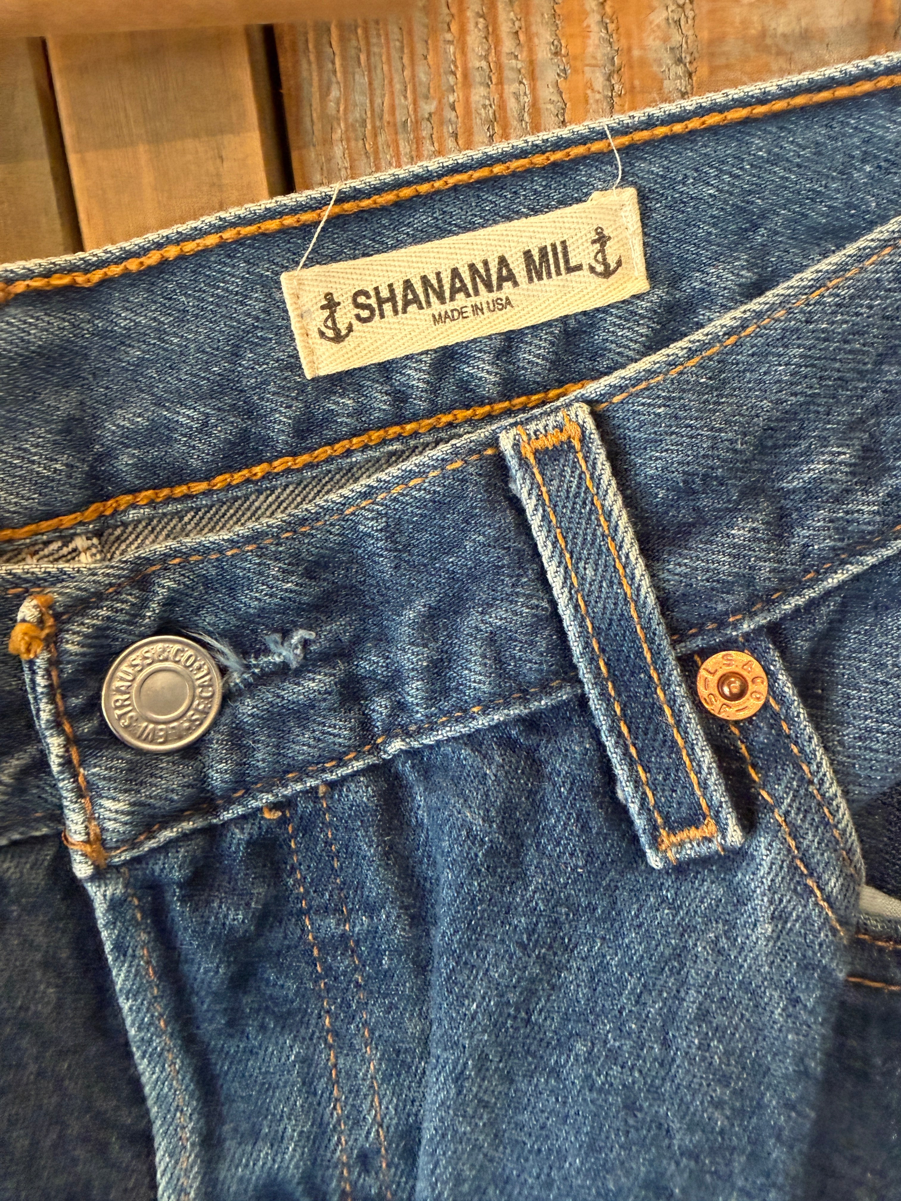 SHANANA MIL Levi's 501 デニムパンツ W33 SHANANA MIL<シャナナミル> Levi's 501 HAND CUSTOM JEANS W38