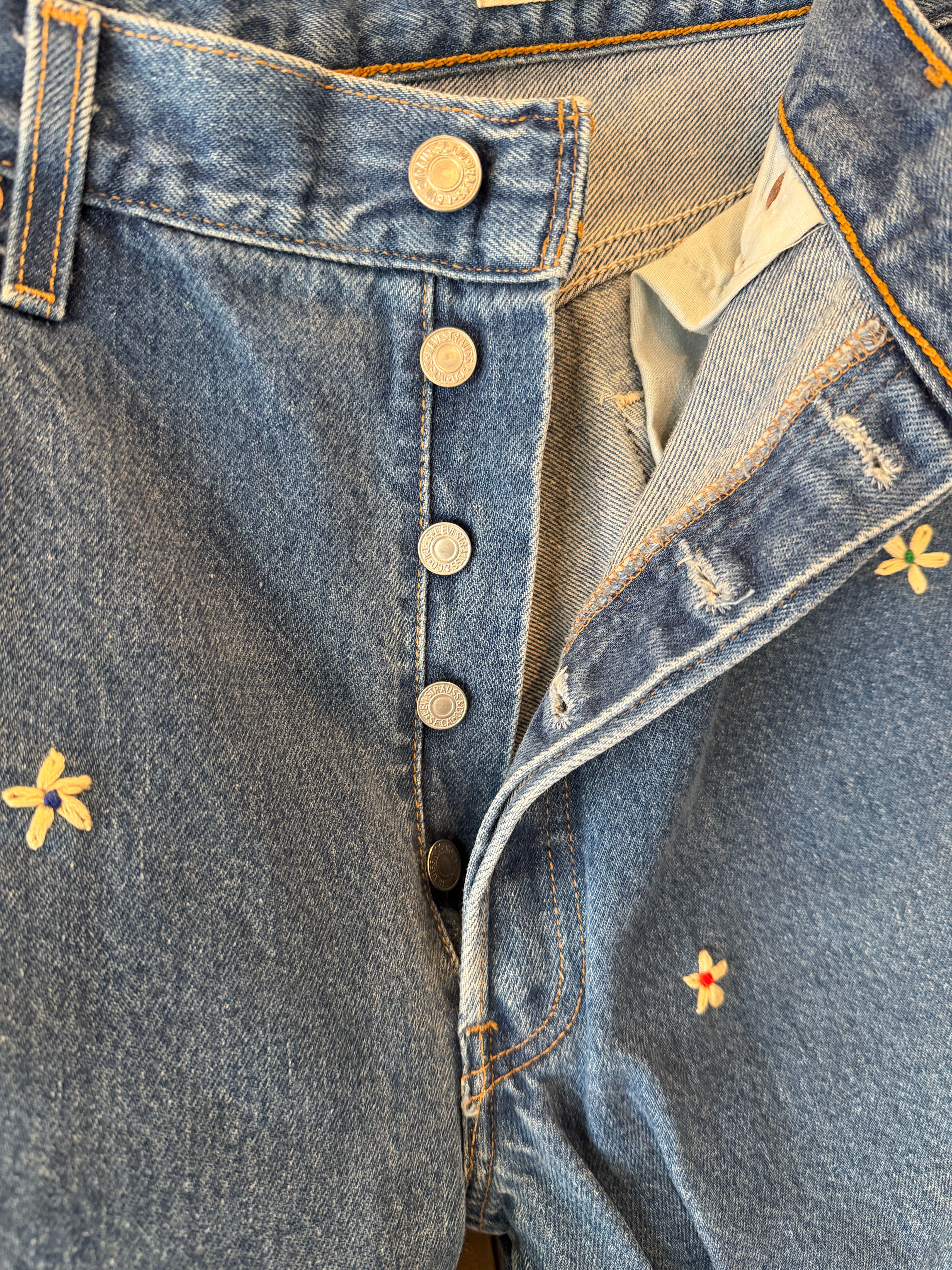 SHANANA MIL Levi's 501 デニムパンツ W33 SHANANA MIL<シャナナミル> Levi's 501 HAND CUSTOM JEANS W36