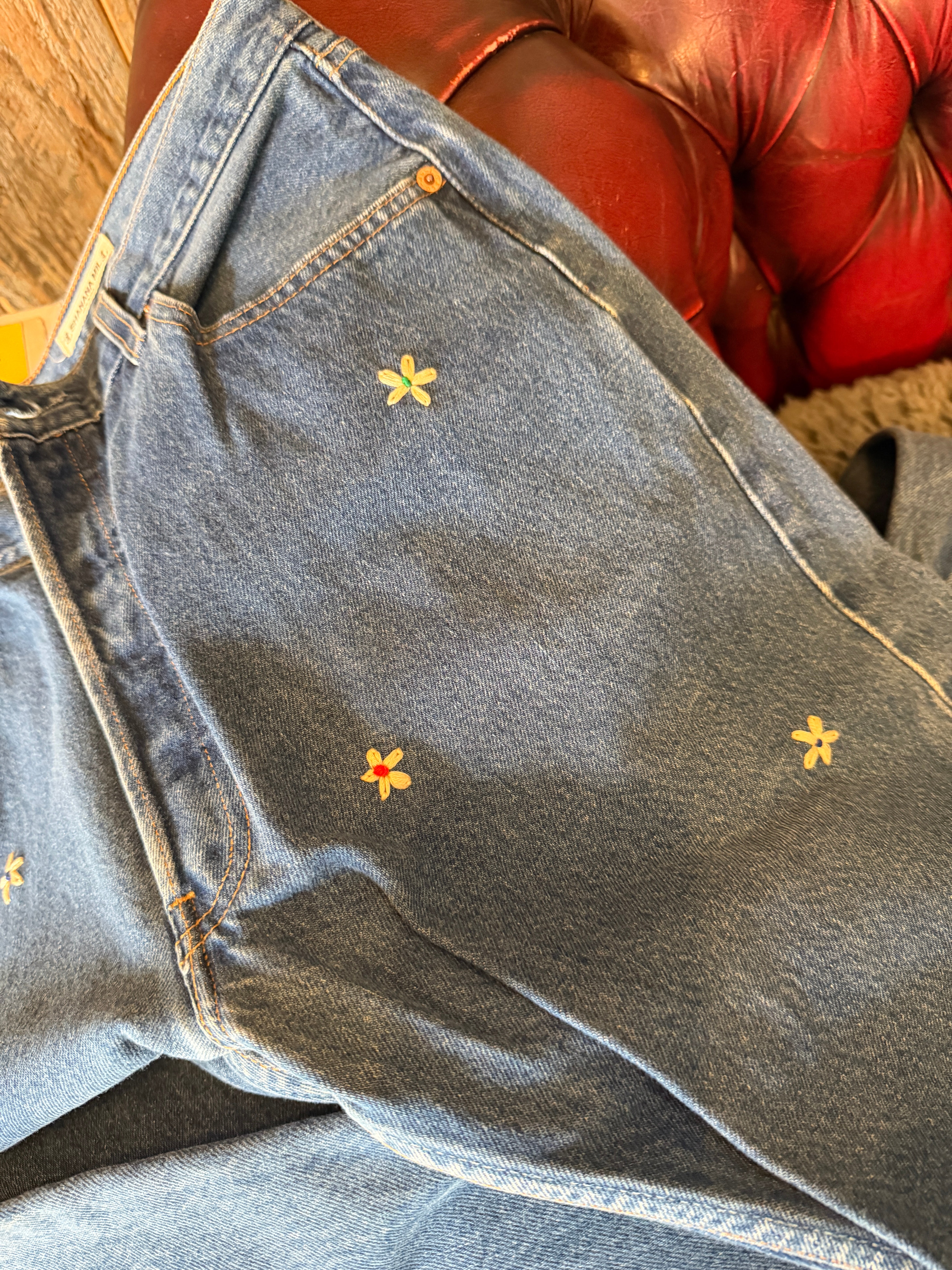 SHANANA MIL Levi's 501 デニムパンツ W33 SHANANA MIL<シャナナミル> Levi's 501 HAND CUSTOM JEANS W36