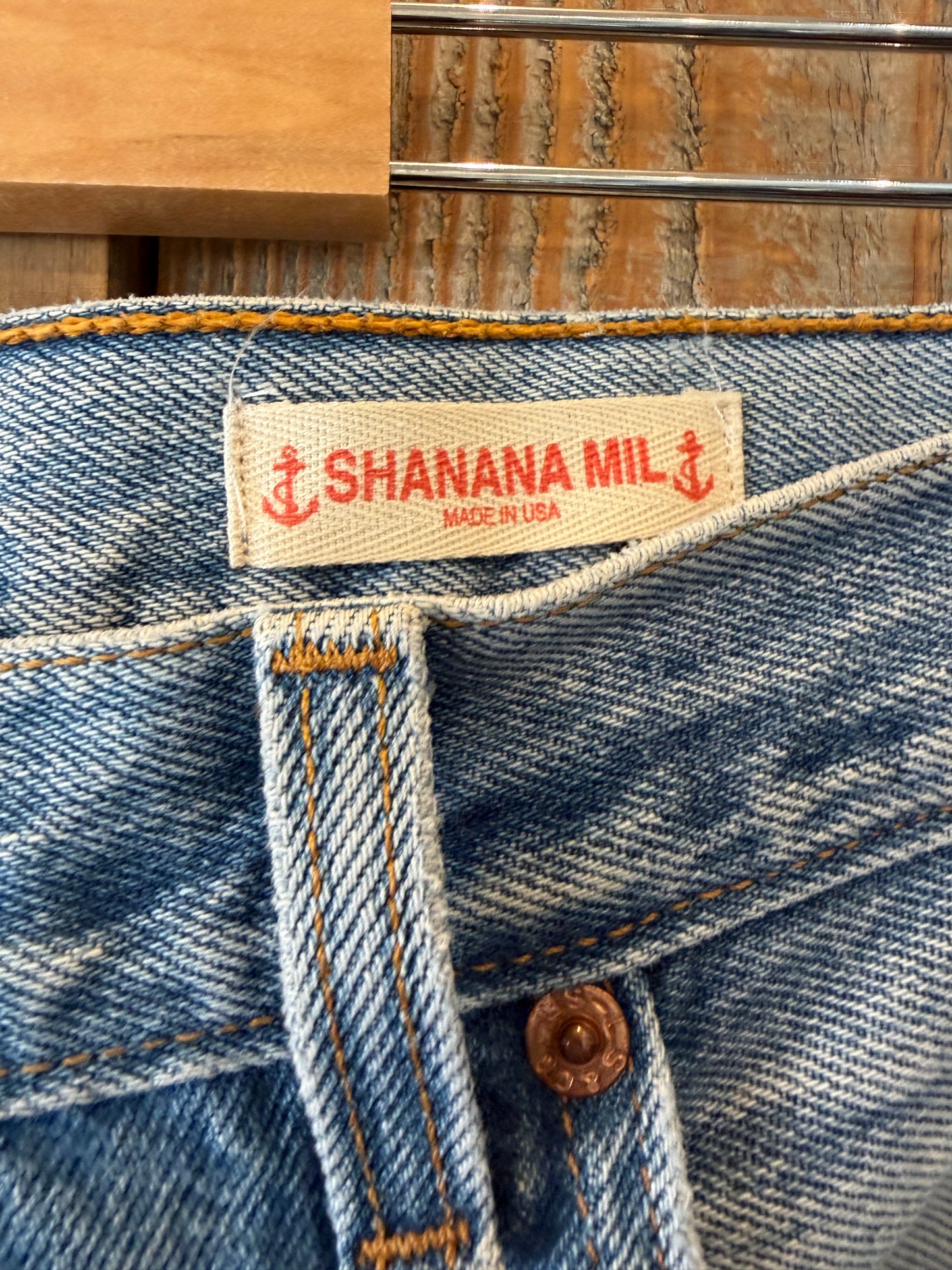 人気のハードダメージ！　SHANANA MIL<シャナナミル>　Levi's 501 HAND CUSTOM JEANS W36（実寸34インチ相当）_SM48