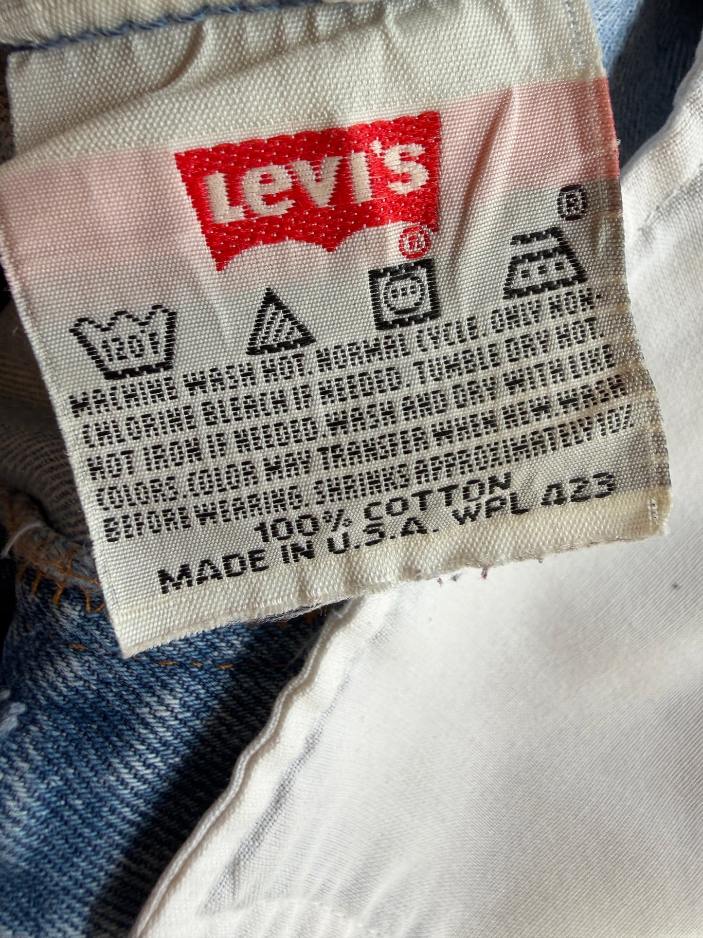 人気のハードダメージ！　SHANANA MIL<シャナナミル>　Levi's 501 HAND CUSTOM JEANS W36（実寸34インチ相当）_SM48
