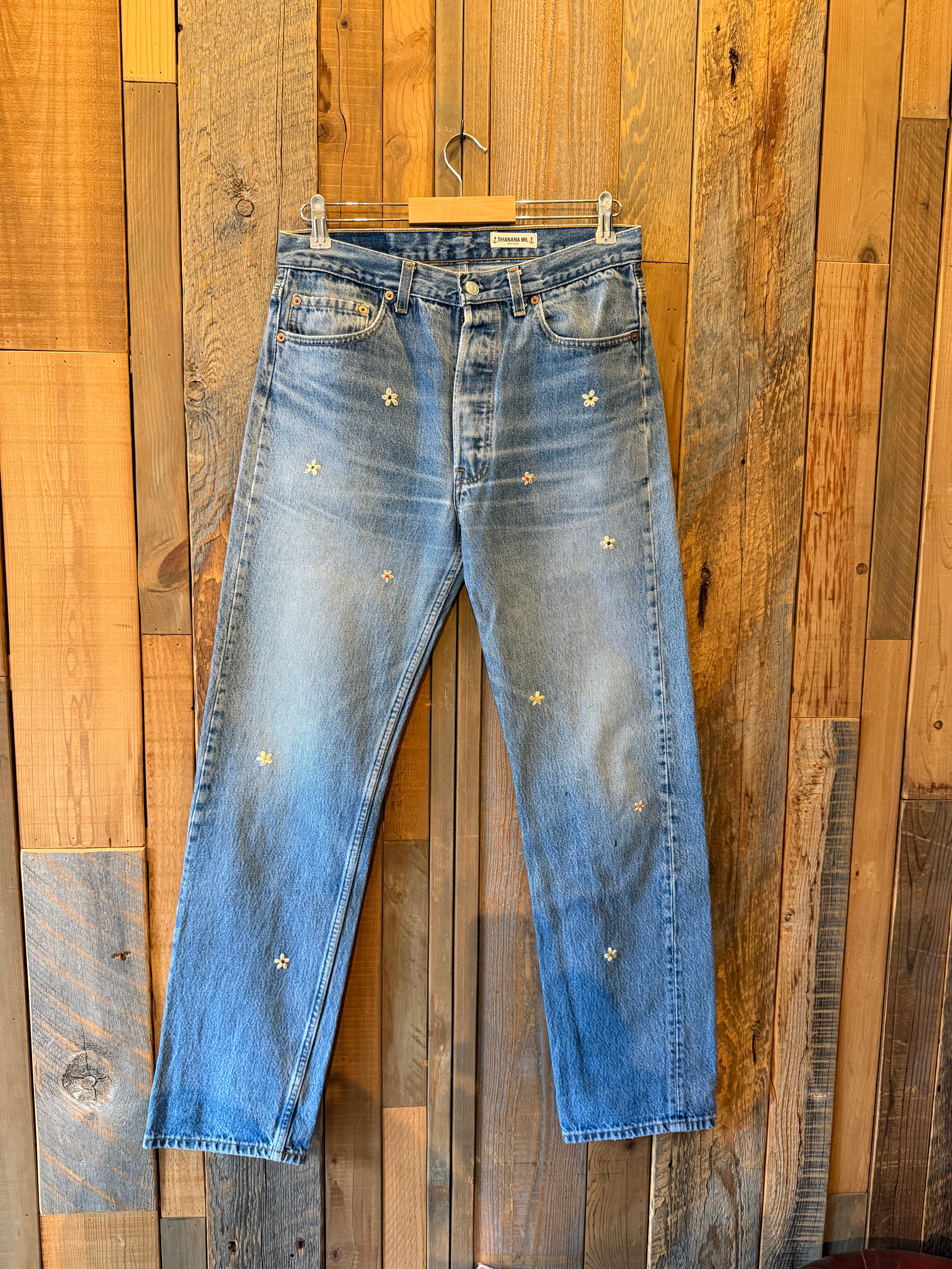 SHANANA MIL Levi's 501 デニムパンツ W33 色落ち抜群！ SHANANA MIL<シャナナミル> Levi's 501 HAND