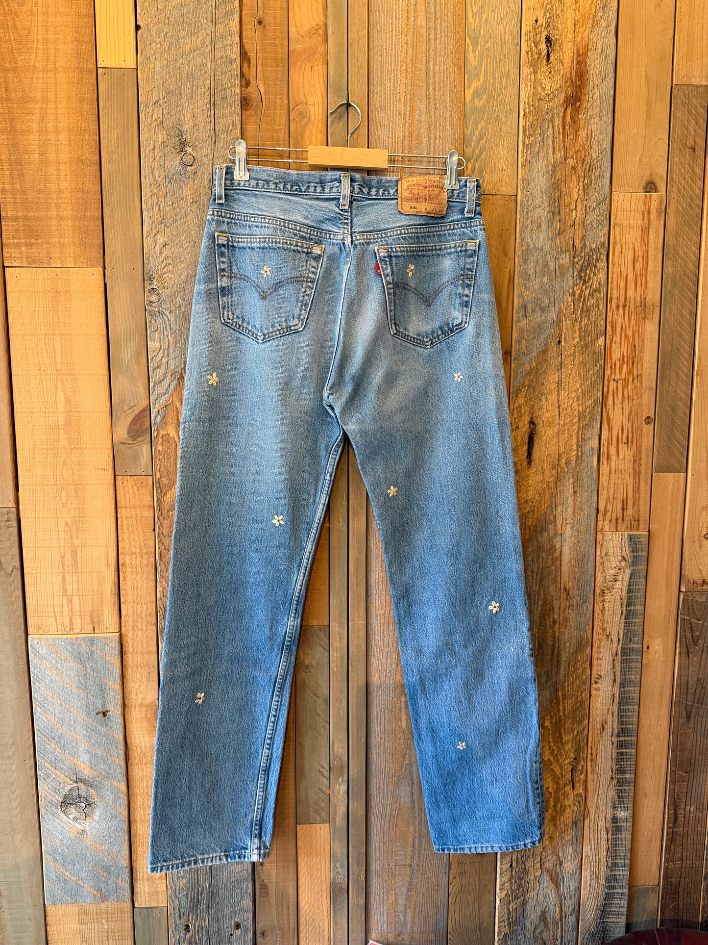 色落ち抜群！　SHANANA MIL<シャナナミル>　Levi's 501 HAND CUSTOM JEANS W33（実寸32インチ相当）_SM49