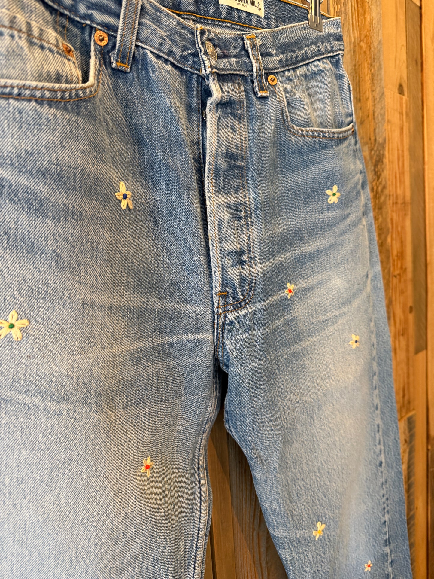 色落ち抜群！　SHANANA MIL<シャナナミル>　Levi's 501 HAND CUSTOM JEANS W33（実寸32インチ相当）_SM49