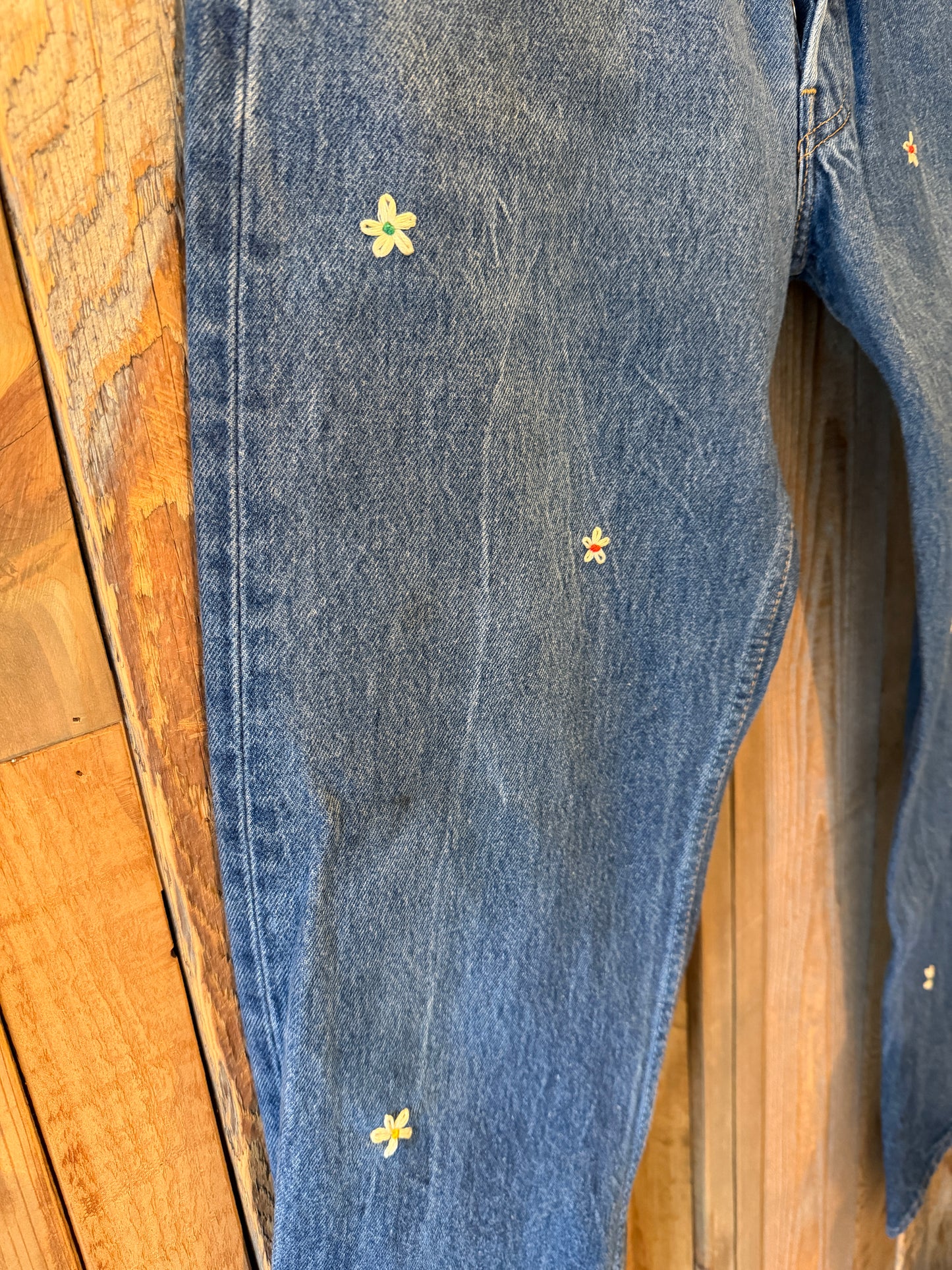 濃紺、テキサス州エルパソ工場生産！　SHANANA MIL<シャナナミル>　Levi's 501 HAND CUSTOM JEANS W35（実寸34インチ相当）_SM54
