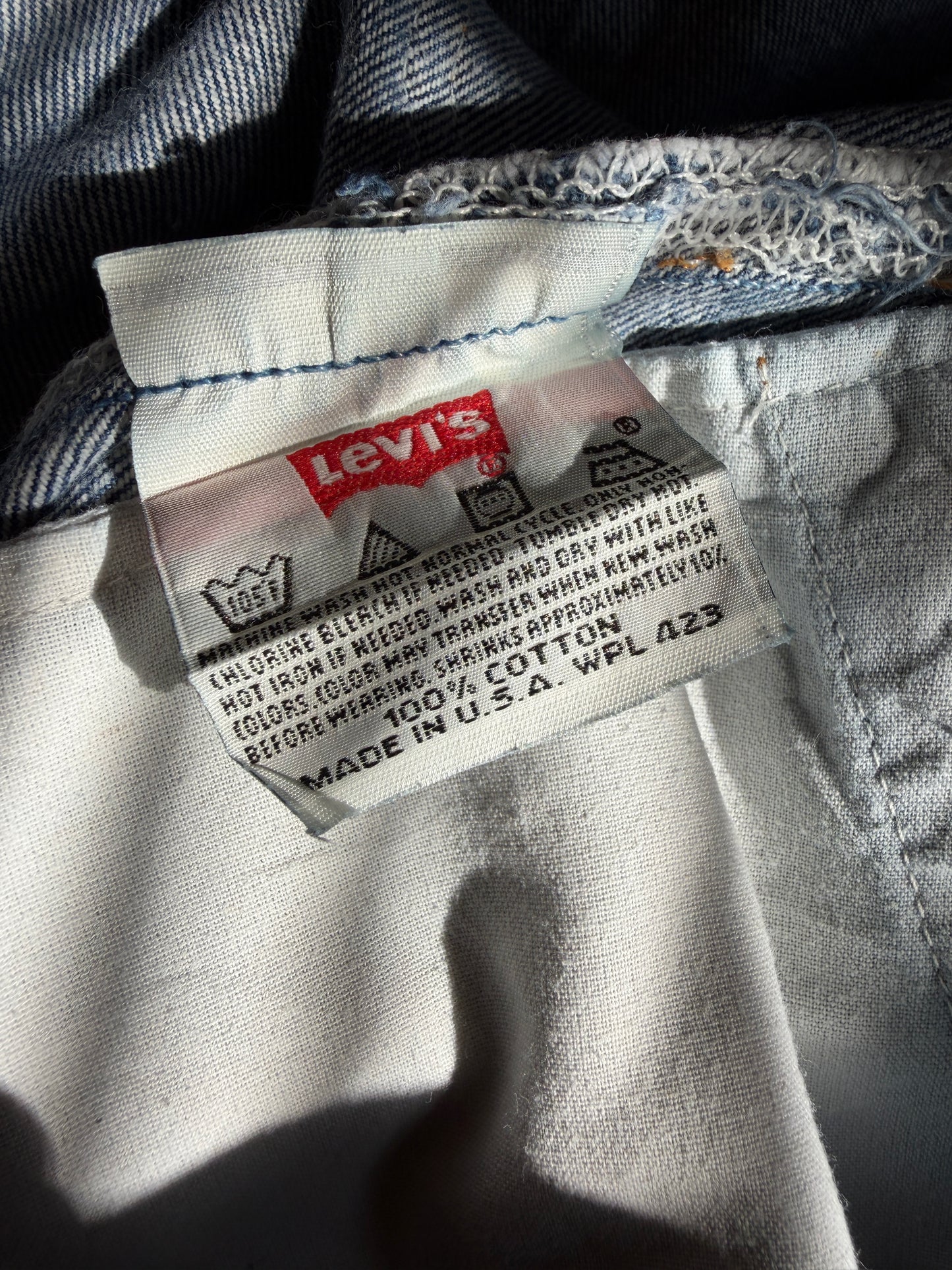 濃紺、テキサス州エルパソ工場生産！　SHANANA MIL<シャナナミル>　Levi's 501 HAND CUSTOM JEANS W35（実寸34インチ相当）_SM54