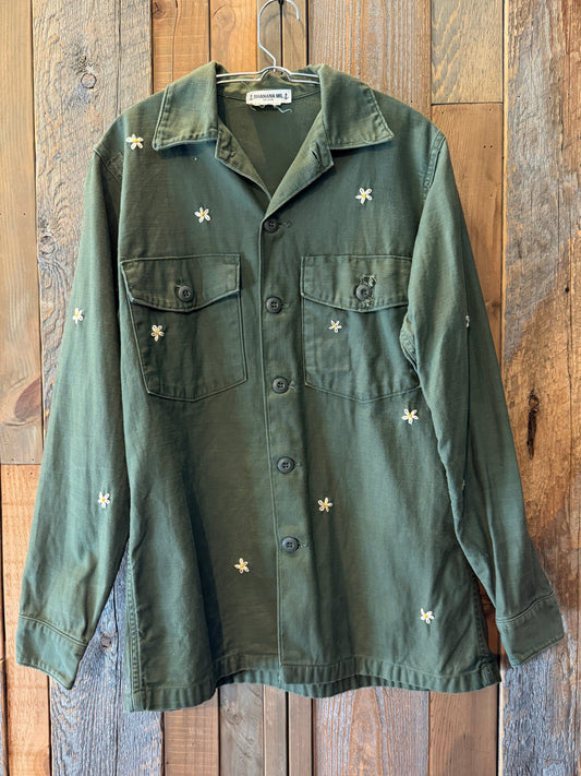 SHANANA MIL<シャナナミル>　US ARMY Re-make Shirts OG107　Size M SM41
