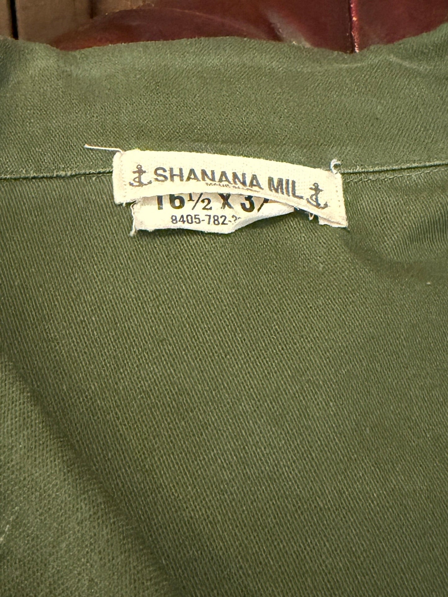 SHANANA MIL<シャナナミル>　US ARMY Re-make Shirts OG107　Size L SM40