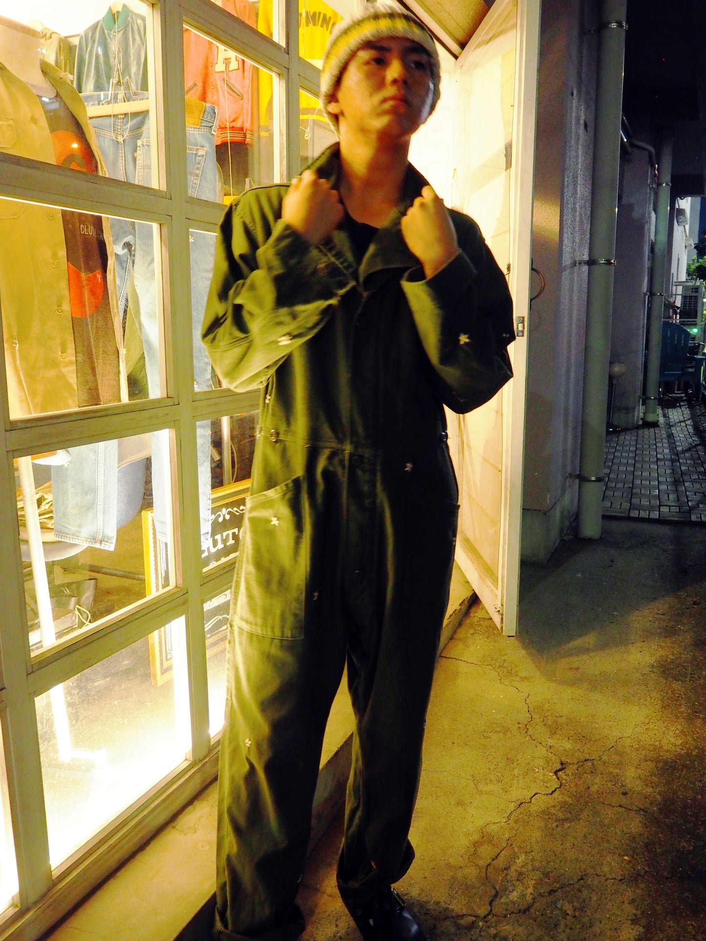 SHANANA MIL_MILITARY <COVERALLS MEN'S COTTON SATEEN ,TYPE1>SIZE LARGE